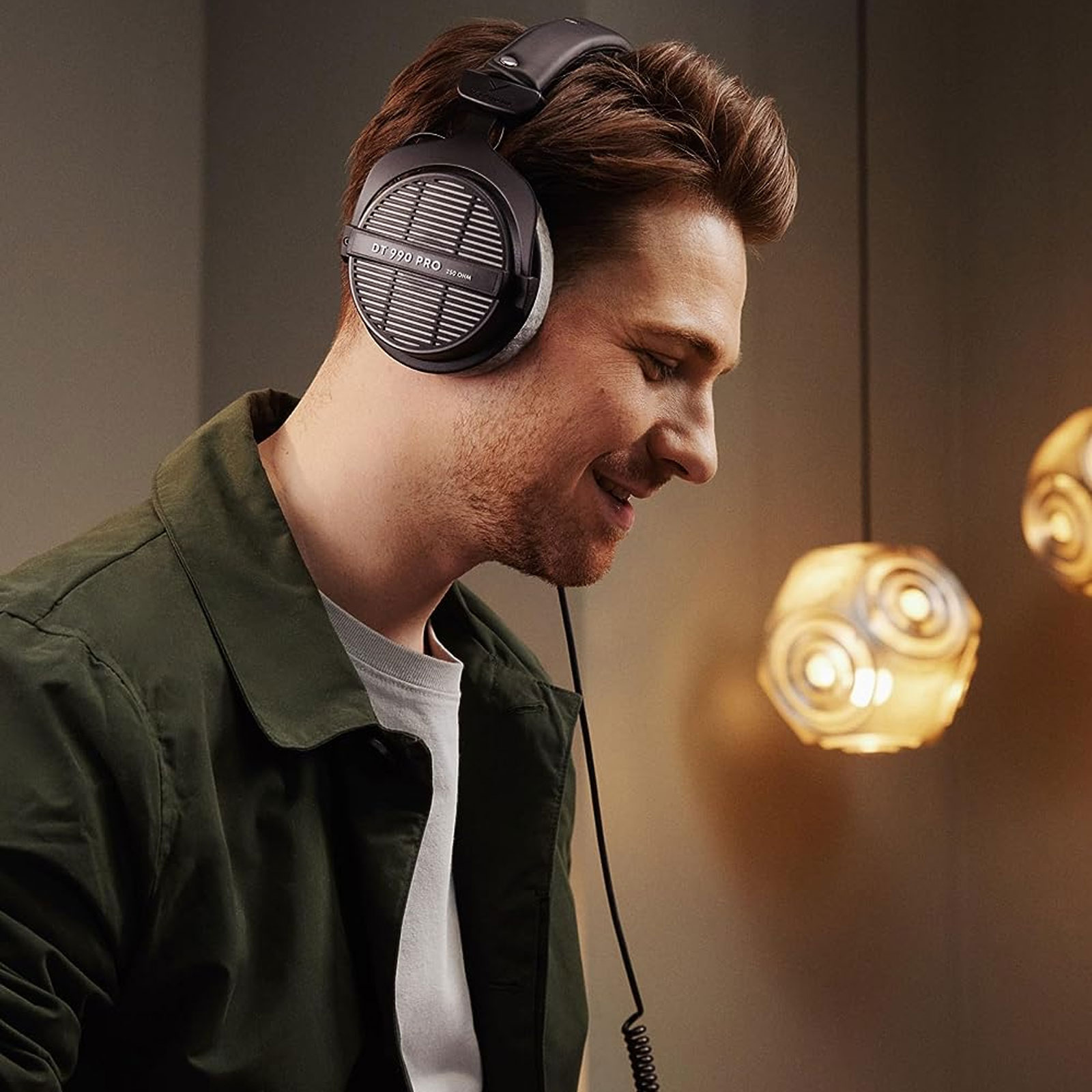 beyerdynamic Kabelgebundener Studio-Kopfhörer 250 Ohm "DT 990 Pro", silbergrau (00226165) (schwarz/grau, 3.5 mm)