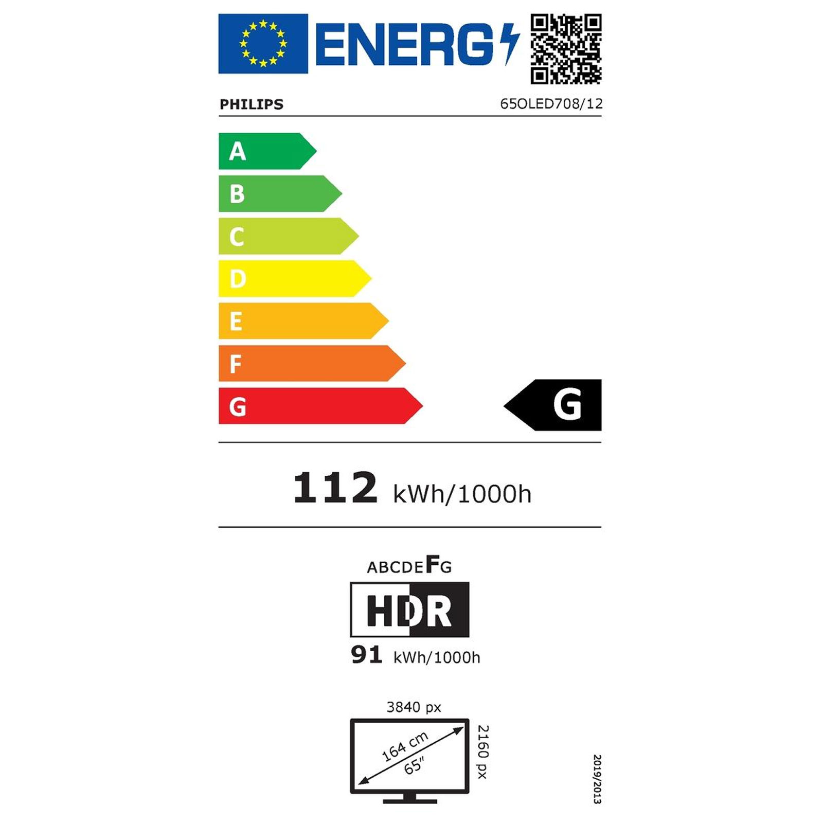 Philips 65OLED708 4K Ambilight OLED TV