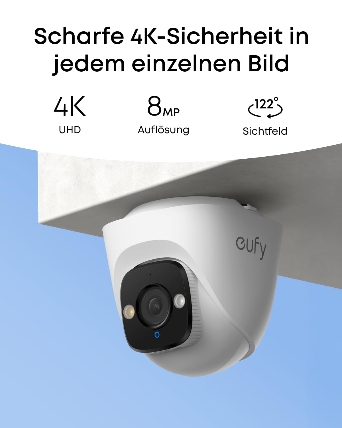 eufy PoE NVR Security System S4, 2× Bullet-PTZ-Kameras, 2X Turrent-Kameras