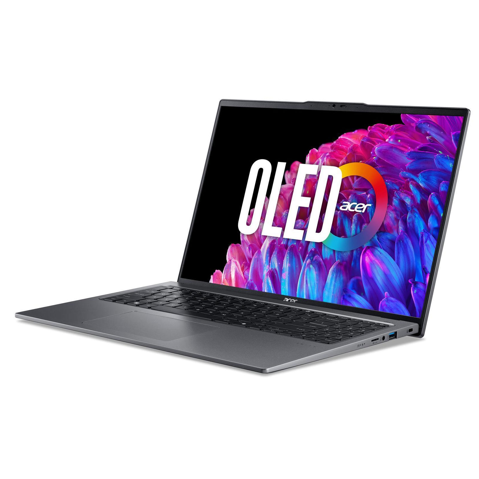 ACER Swift Go OLED (SFG16-72-5196), Copilot+, 16,3 Zoll, 3.2K, Intel Core i5-125U Ultra, 16GB, 512GB (Steel Gray, 120 Hz)