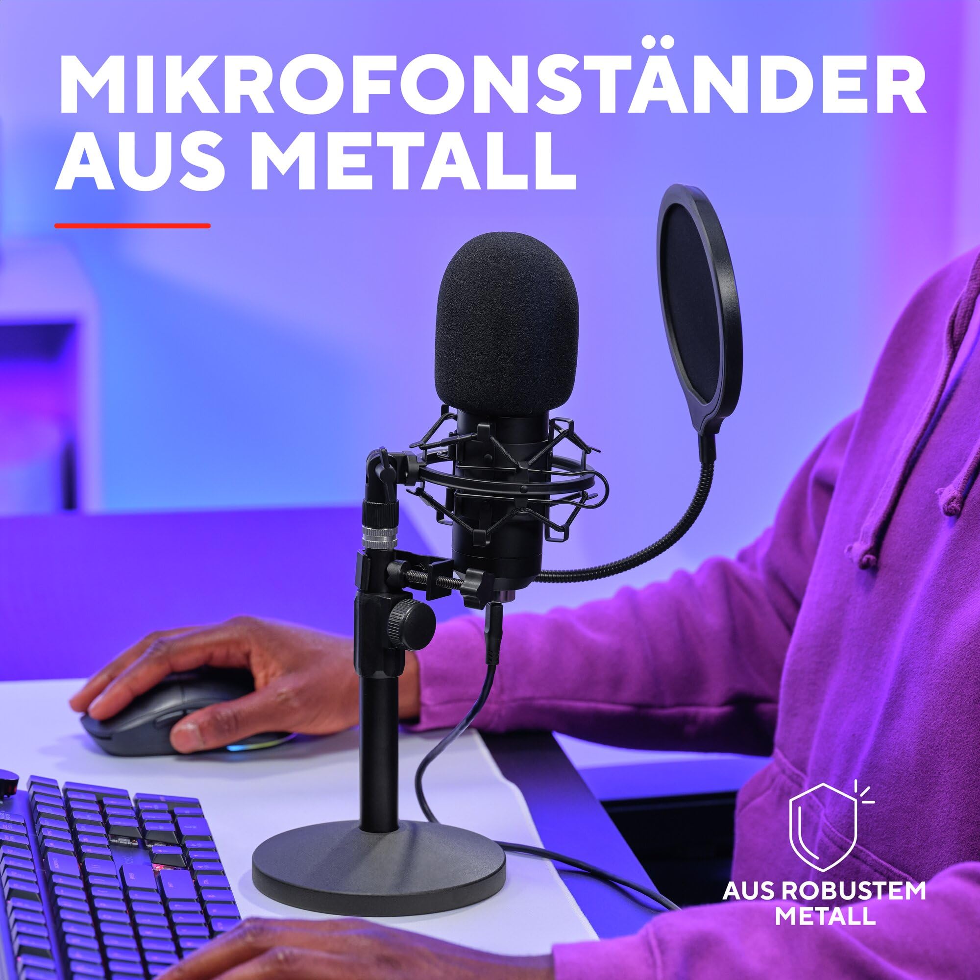 GXTrust 269 Emita II Mikrofon mit Verstellbarer Mic Ständer