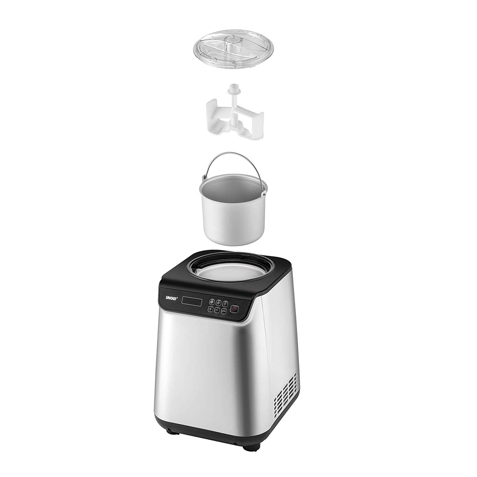 Unold 48825 Uno Eismaschine silber / schwarz