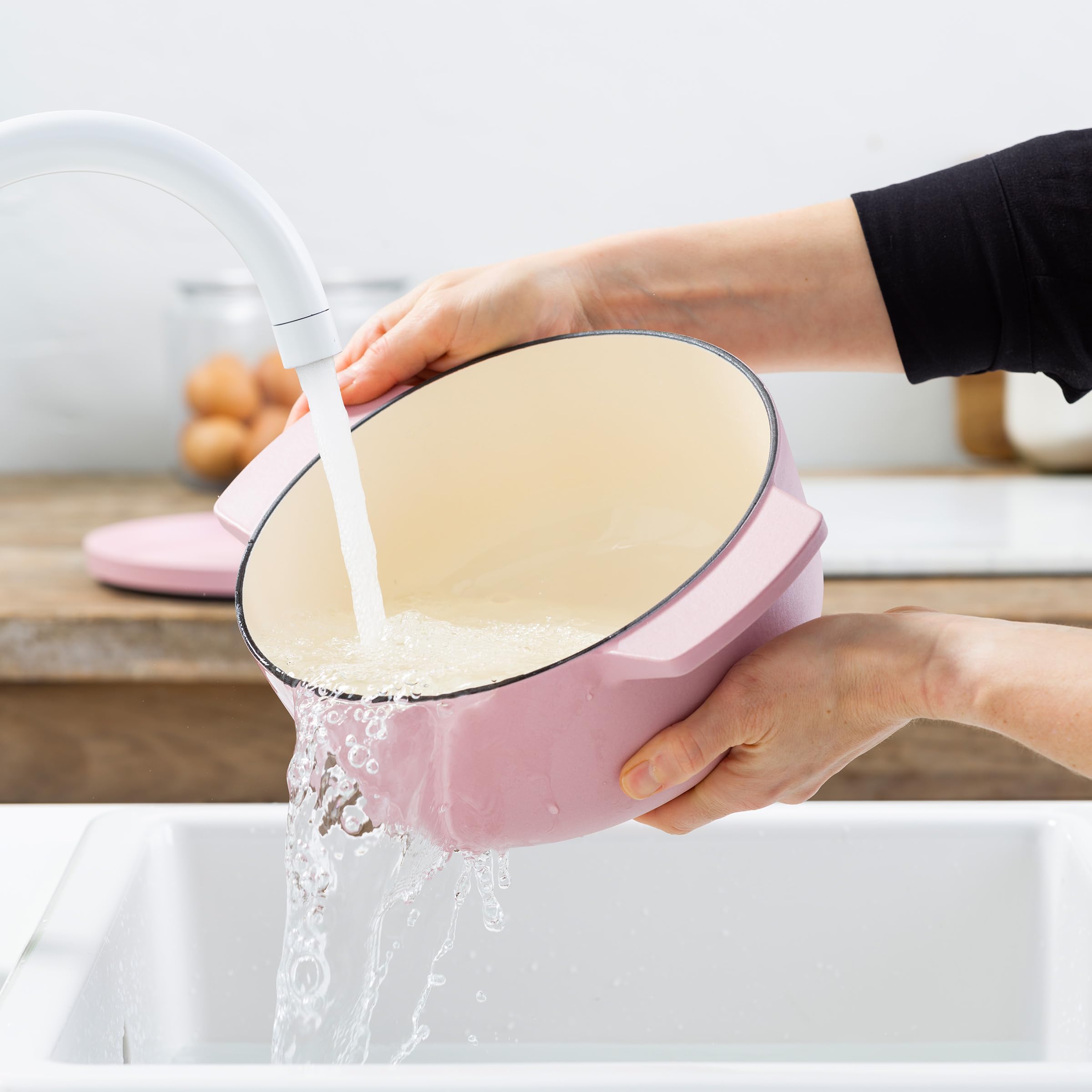 KitchenAid CC007430-001 Bräter mit Deckel - Rund - 3.3L 22cm Rosa