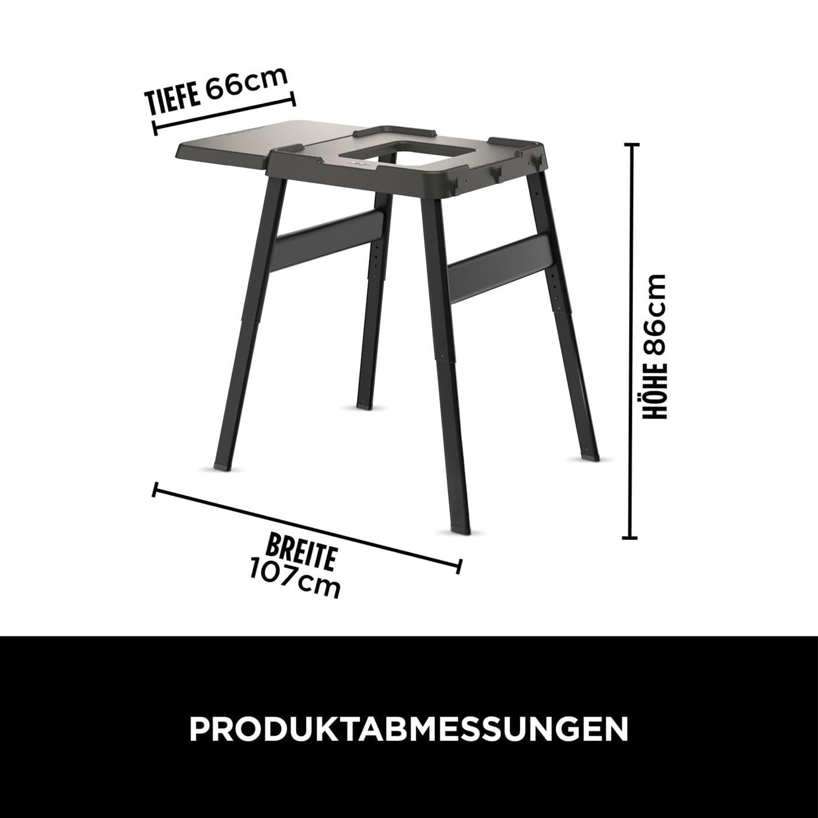 Ninja OG701DE Woodfire Outdoor Tischgrill + Grillständer