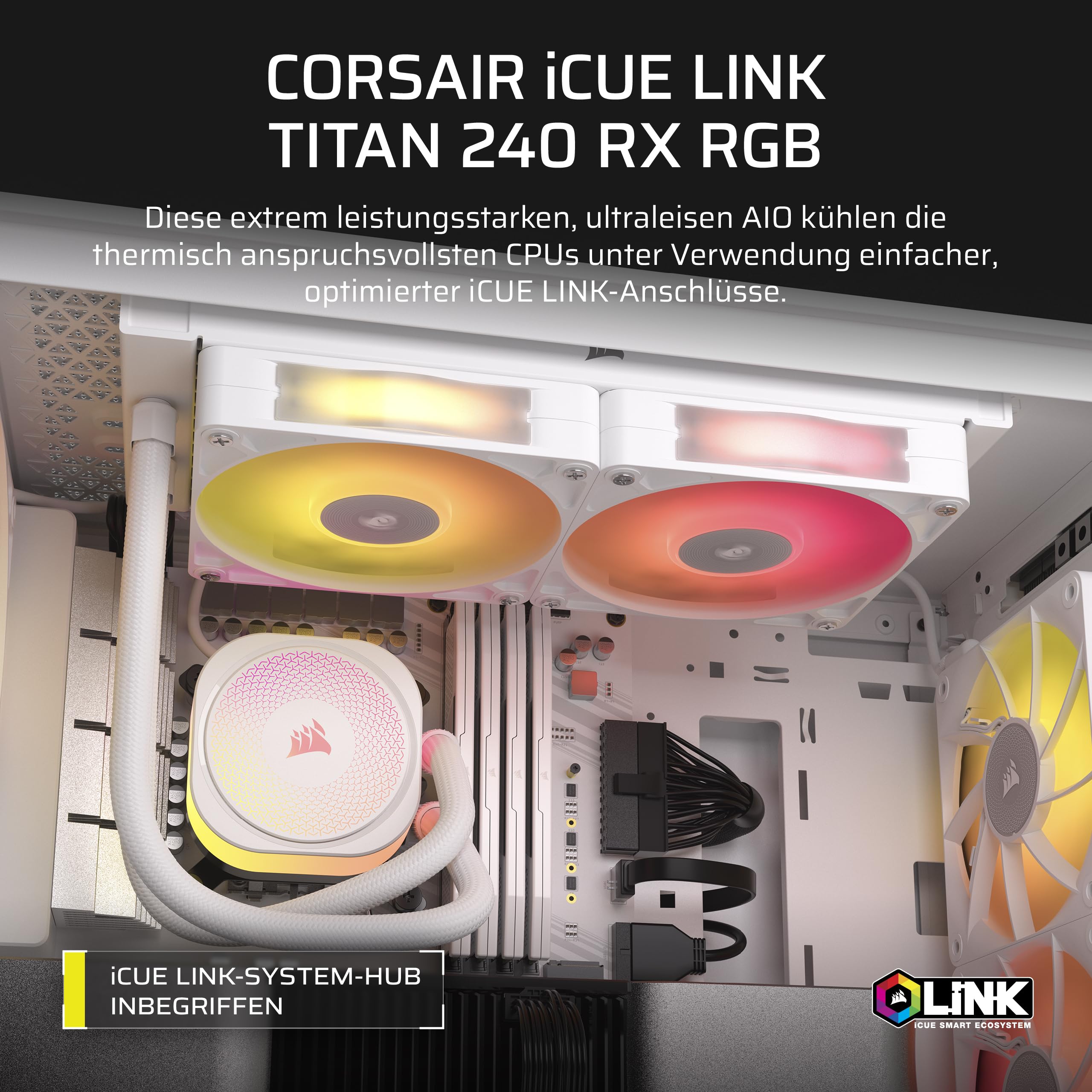 Corsair iCUE LINK Titan 240 RX RGB-Kühler für CPU