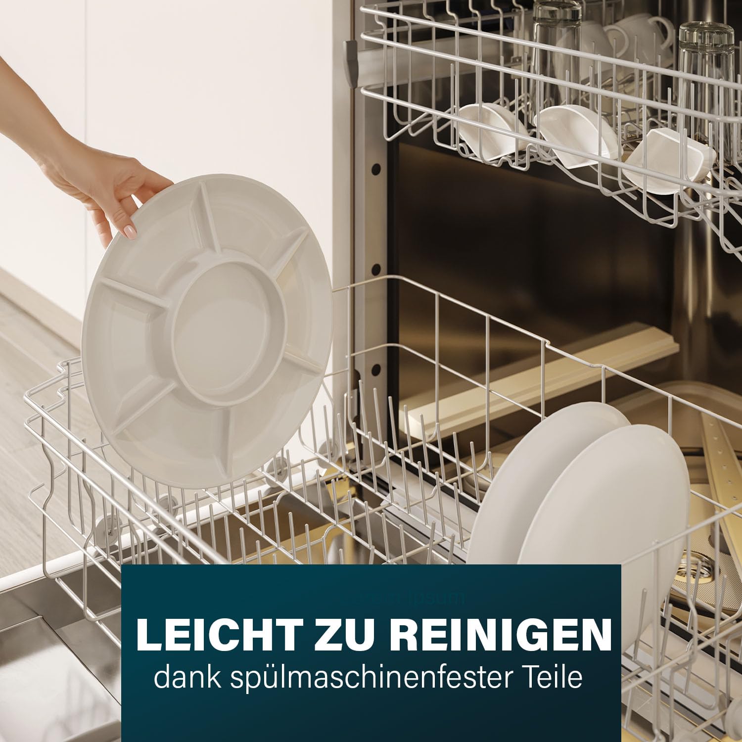 Chef Pirouette Elektro-Plancha mit Drehtablett – 45 x 45 cm Kochfläche