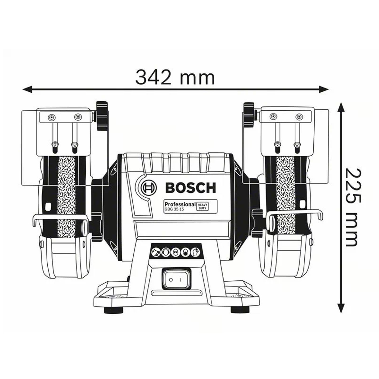 Bosch Professional GBG 35-15 (C) Schleifmaschine