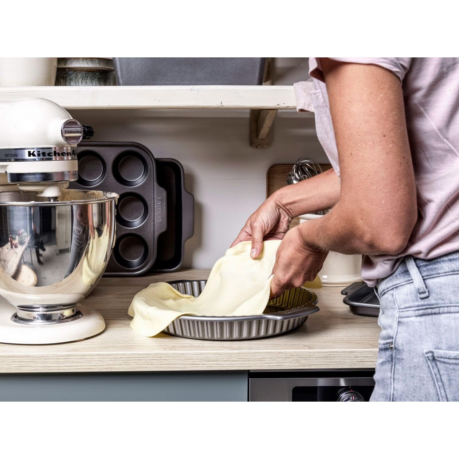 KitchenAid CC003301-001 Quicheform 28cm Grau