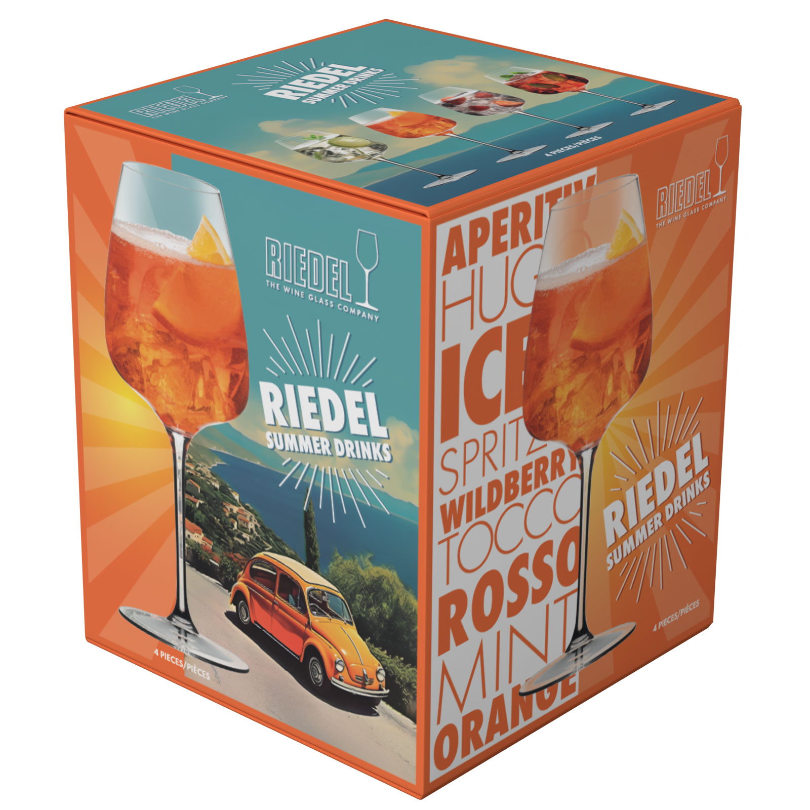 Riedel 5515/25 Summer Drinks Set - Aperitivo 4 Stück im Set Inhalt 550