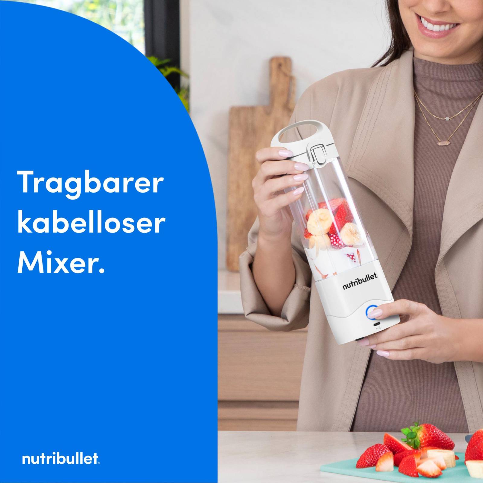 nutribullet FLIP Isolierter tragbarer Smoothie Maker Standmixer