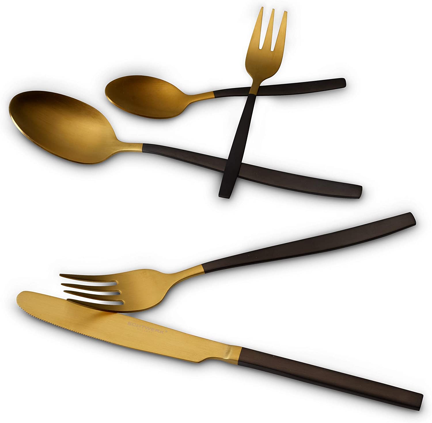 ECHTWERK Tafelbesteck Positano Due  20tlg für 4 Personen Messer aus Klingenstahl