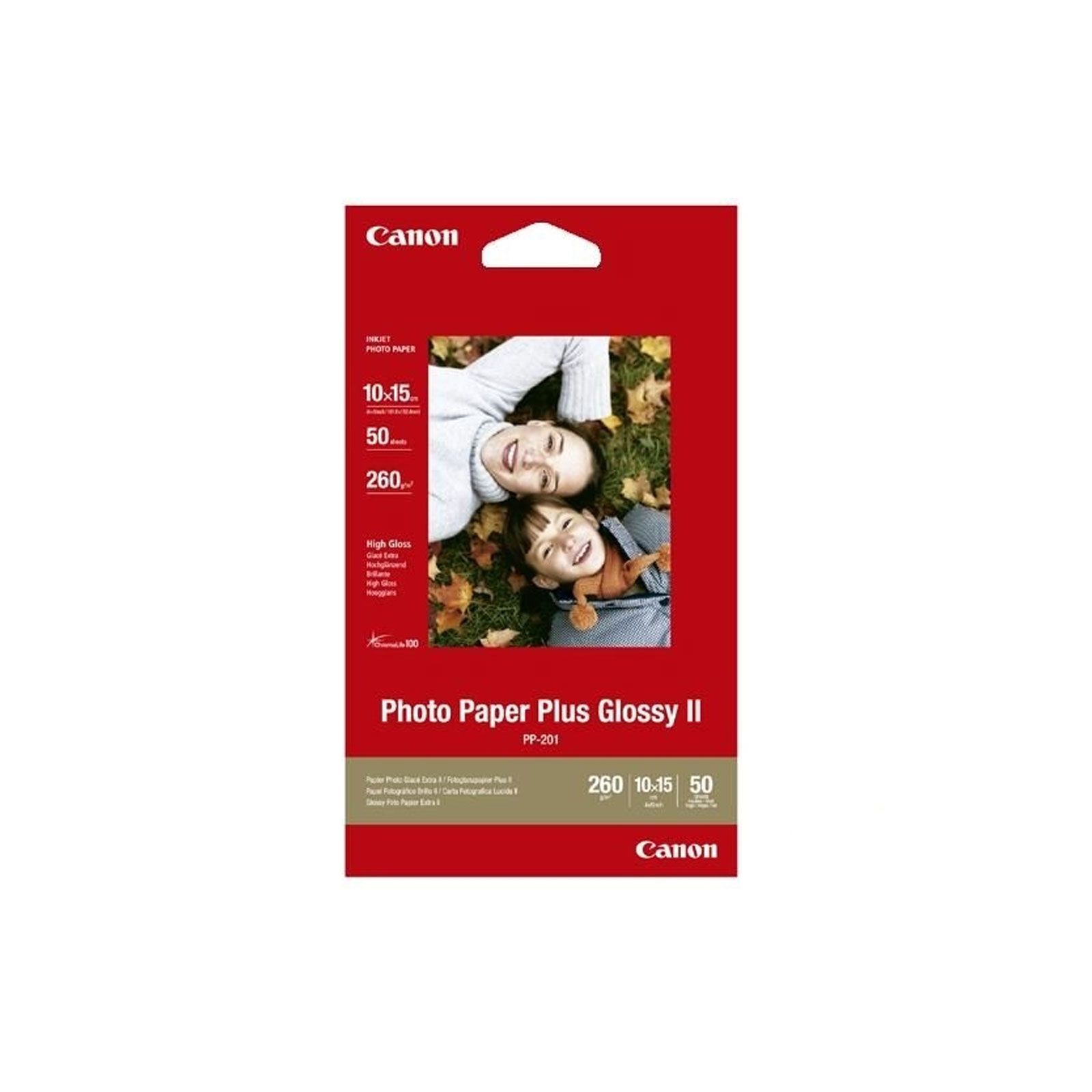 CANON PP-201 Fotopapier (10x15, 50 Blatt, hochglanz)