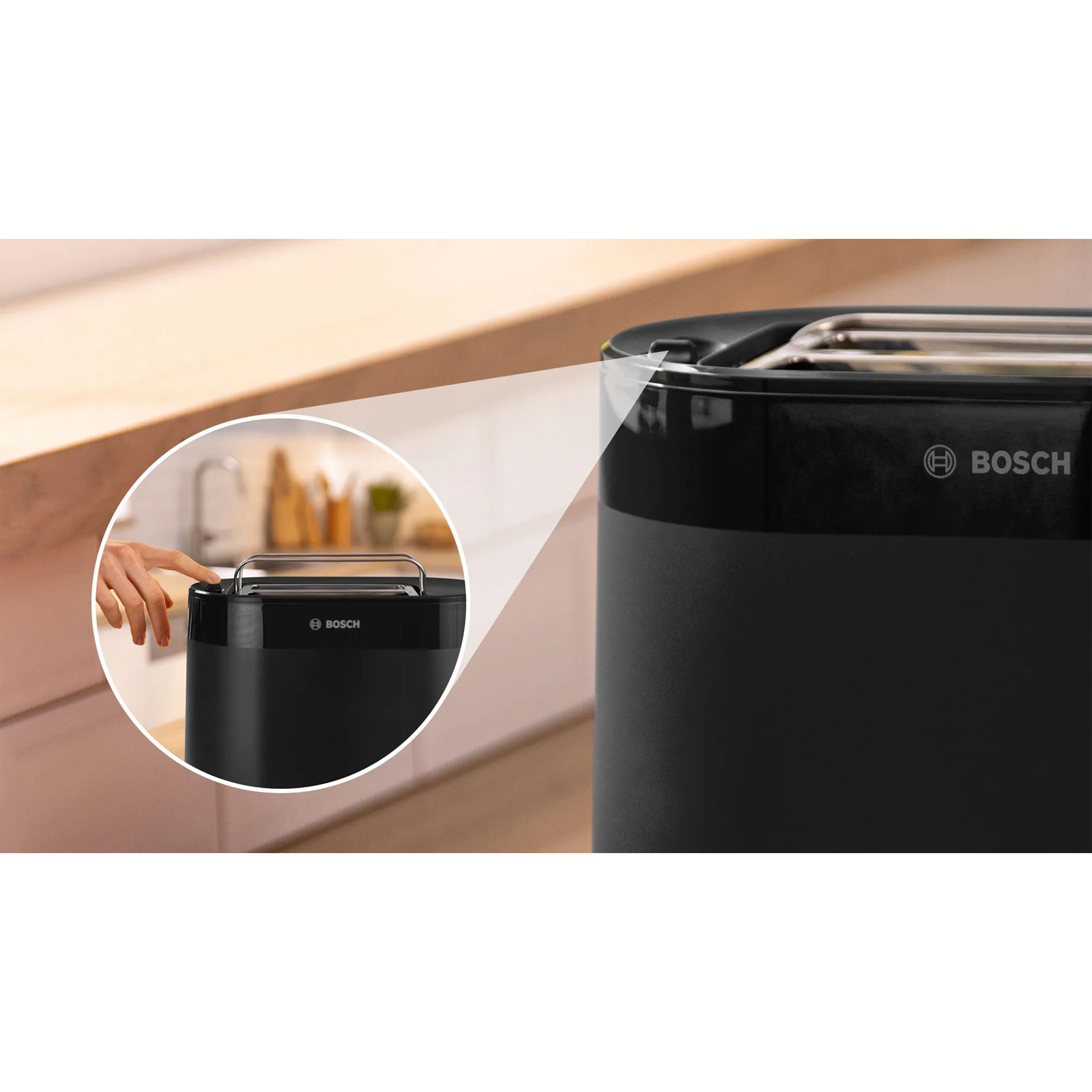 Bosch TAT2M123 Toaster Kompakt MyMoment 2 Scheiben 950 Watt