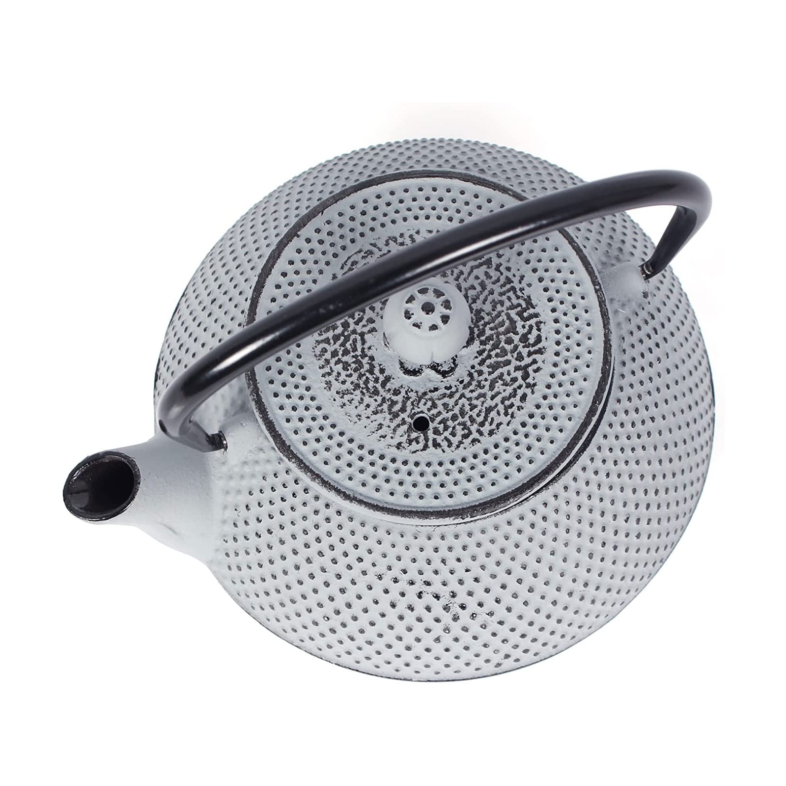 Echtwerk Teeservice Gusseisen Teekanne 1,1 L Teebereiter inkl. Untersetzer 2 Teetassen Teekannen-Set Vintage-Design