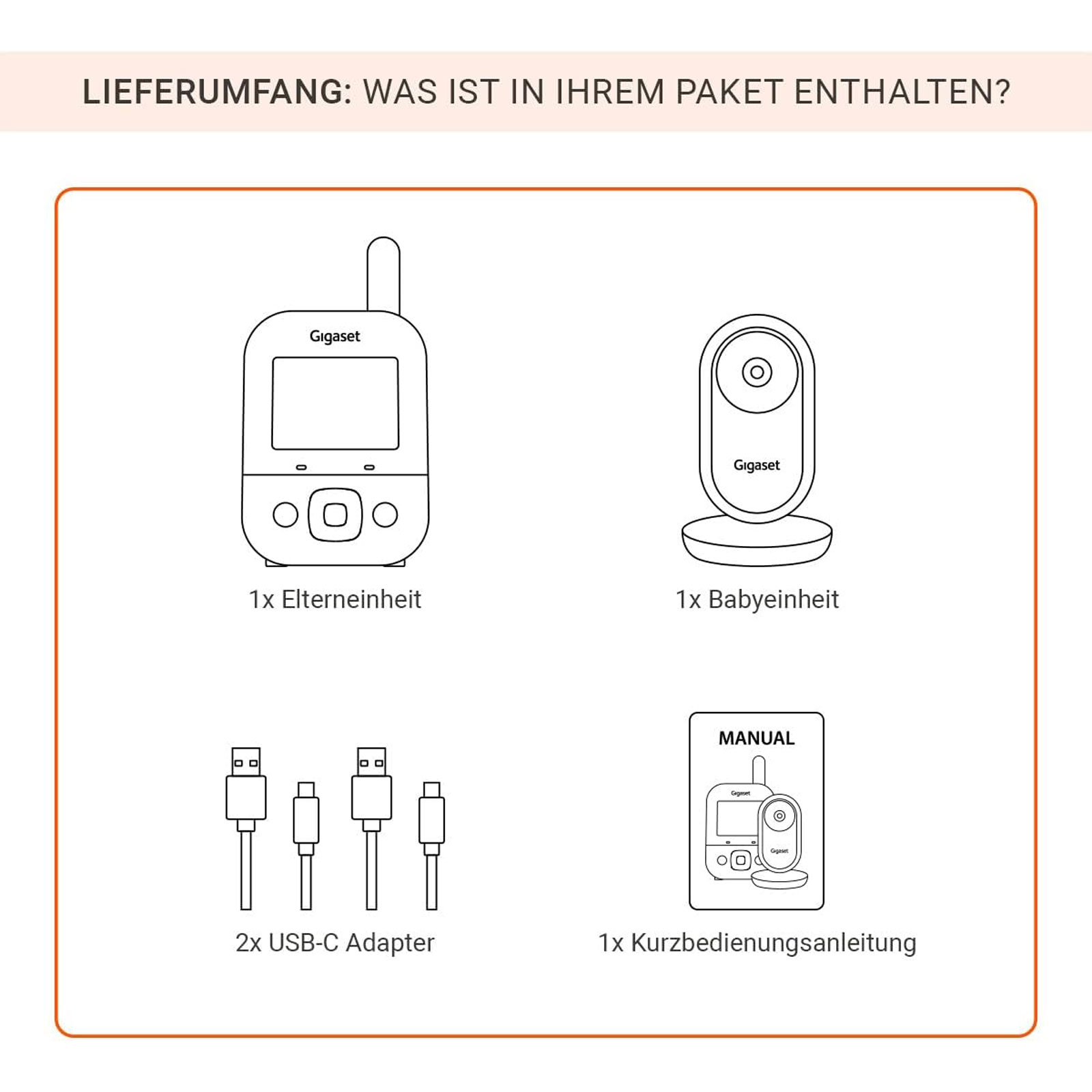 Gigaset BABY 300 Video Babyphone Gigaset BABY 300 Video Babyphone