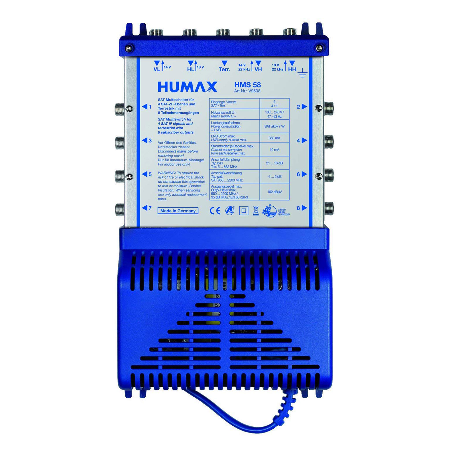 Humax HMS 58 Multischalter 5 auf 8