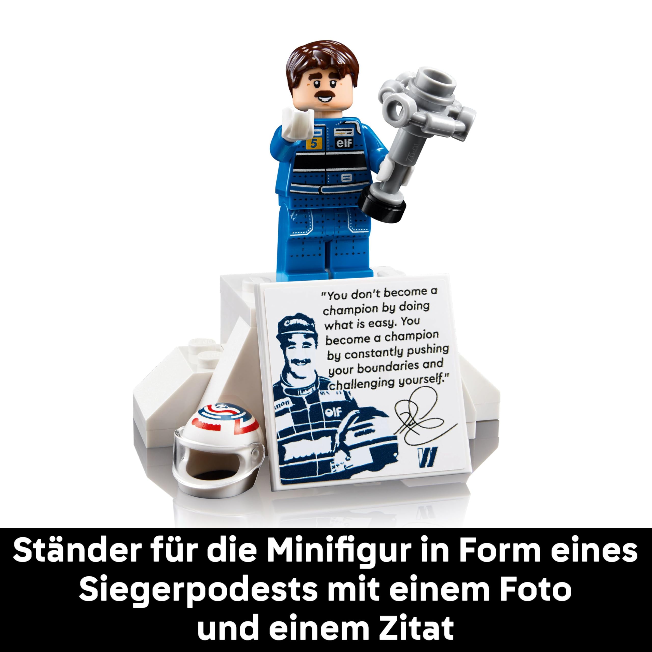 LEGO Icons Williams Racing FW14B mit Nigel Mansell - F1 Modellauto Set