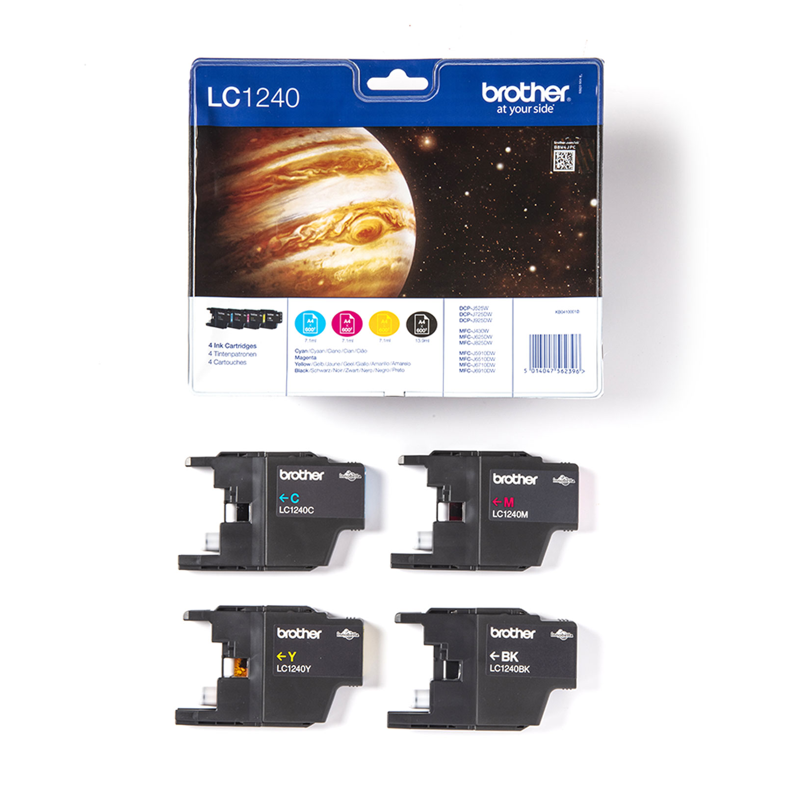 Brother LC1240VALBPDR Tinte für MFCJ6510 Kit