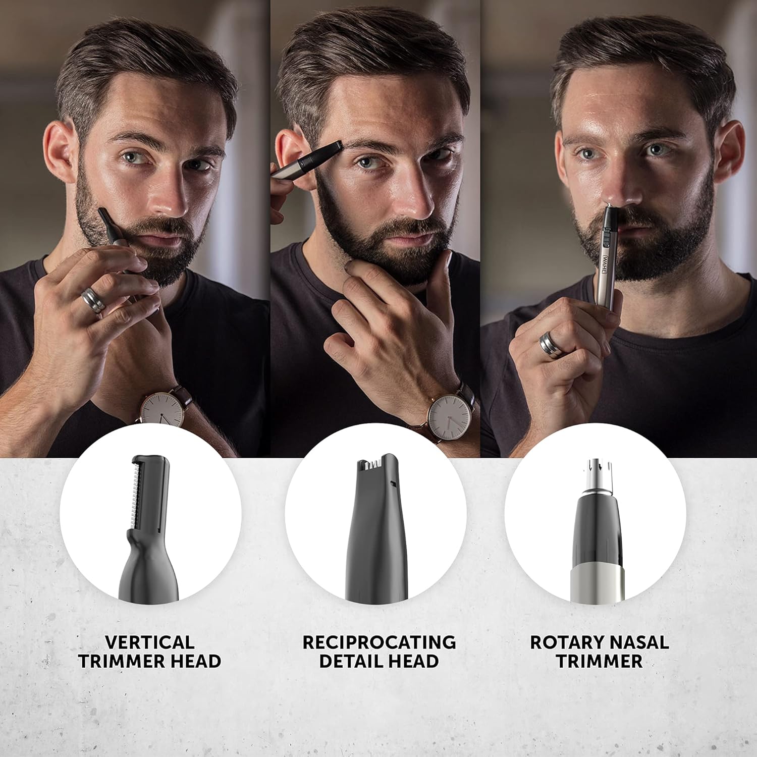 Wahl 5640-616 Nasen- & Ohrhaartrimmer Micro GroomsMan Batteriebetrieben