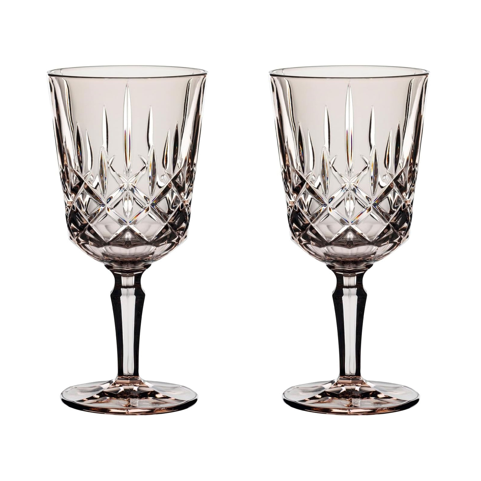 Nachtmann, 2-teiliges Weingläser-Set, Cocktailgläser/Weingläser, Kristallglas, 355 ml, Taupe, Noblesse Colors, 105217