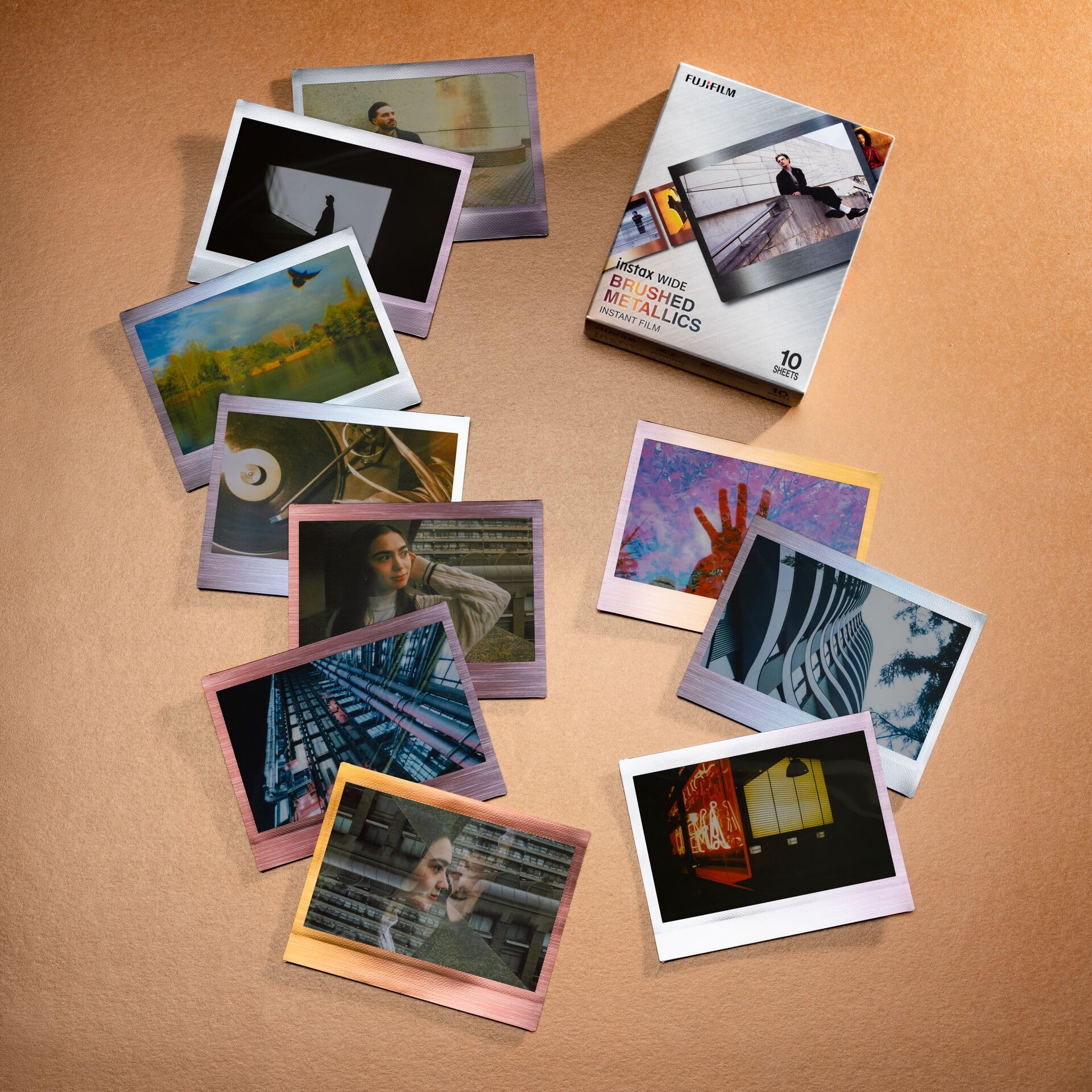 FUJIFILM instax WIDE Brushed Metal WW 1 Sofortbildkamera-Filme FUJIFILM instax WIDE Brushed Metal WW 1 Sofortbildkamera-Filme