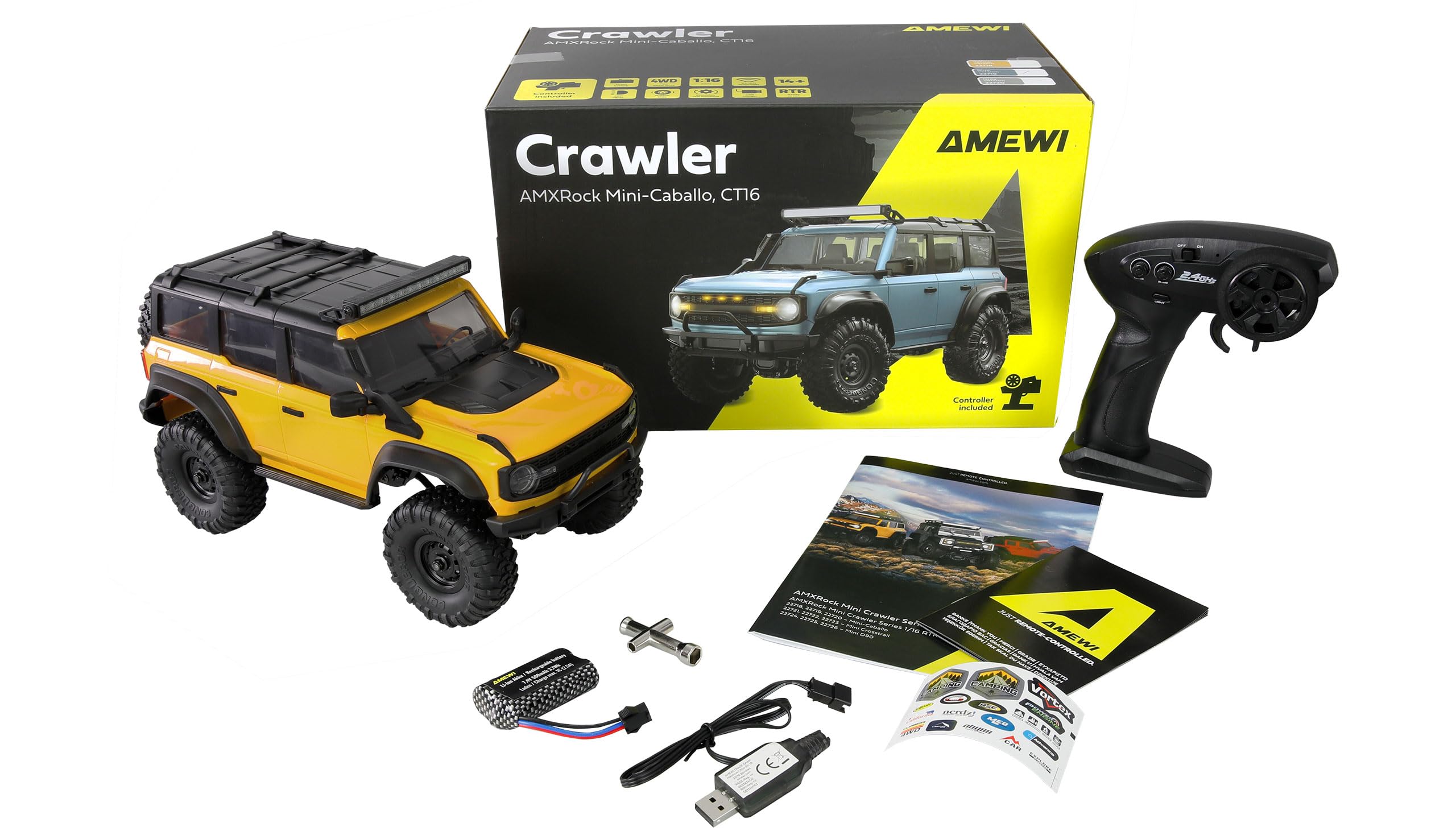 Amewi AMXRock Mini-Caballo Scale Crawler 4WD 1:16 RTR