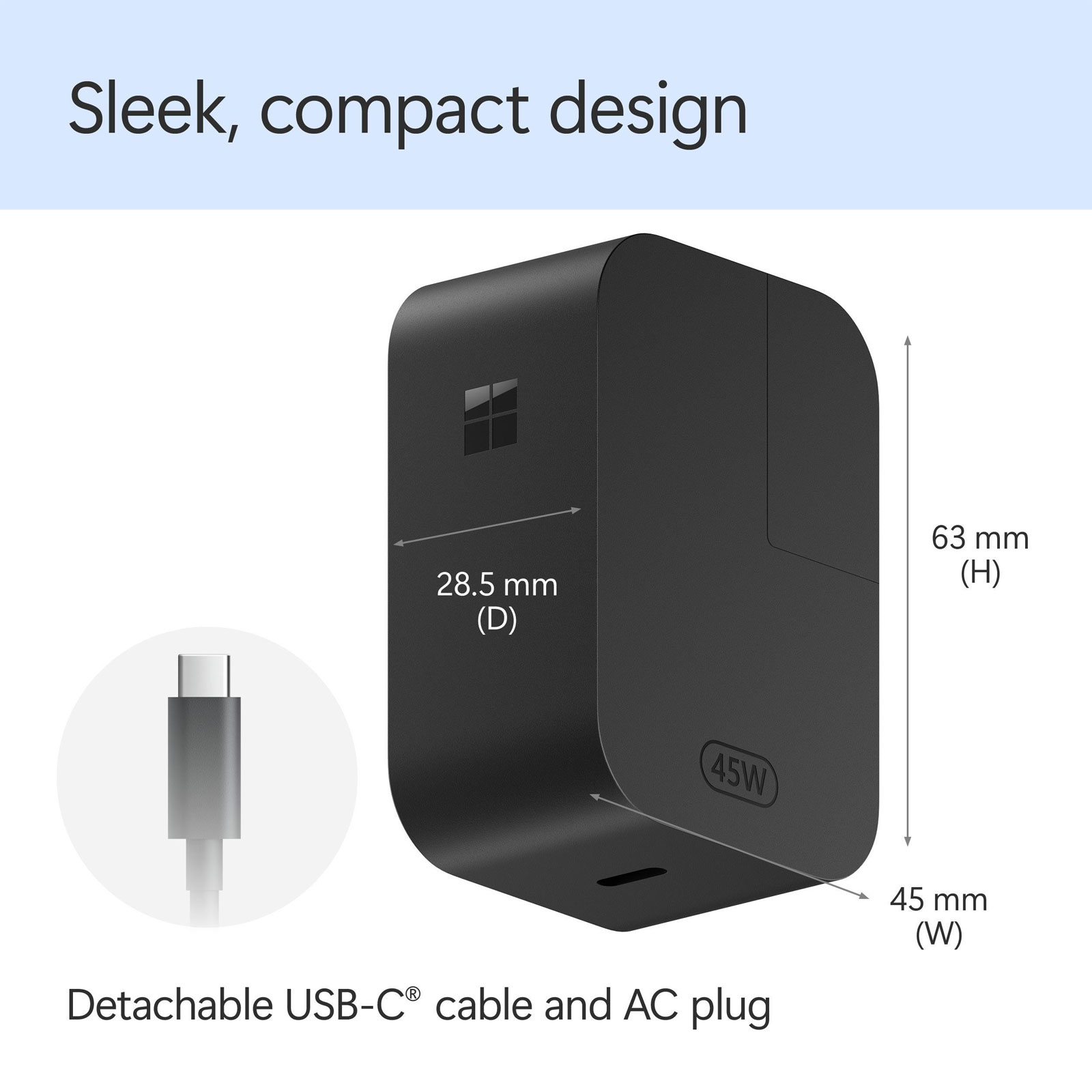 Microsoft Surface 45W USB-C Power Supply