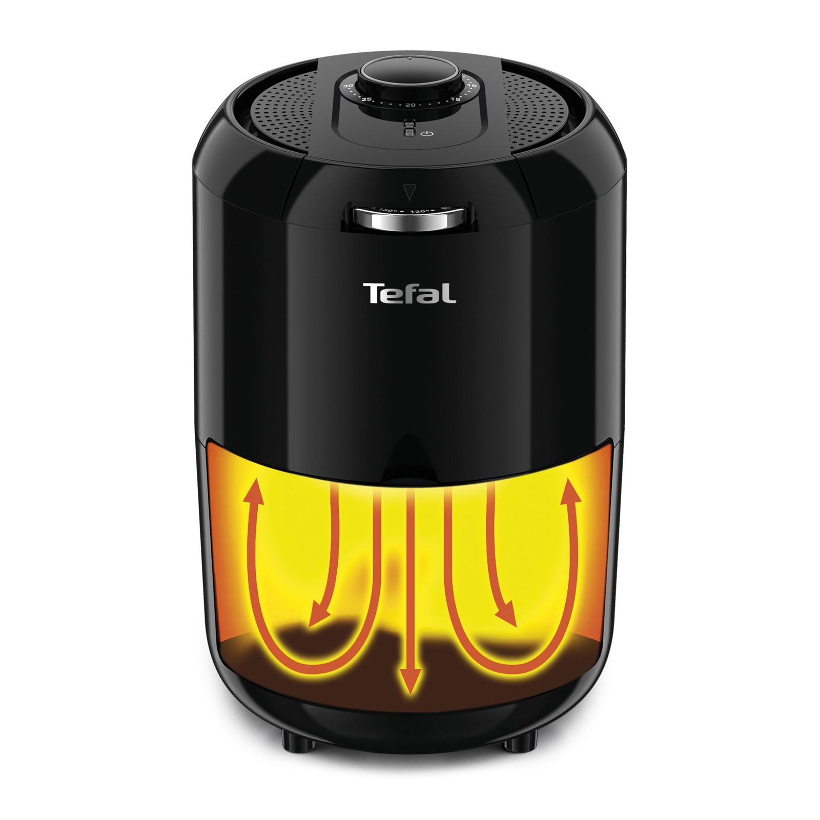 TEFAL EY 1018 Easy Fry Compact Heißluft-Fritteuse schwarz