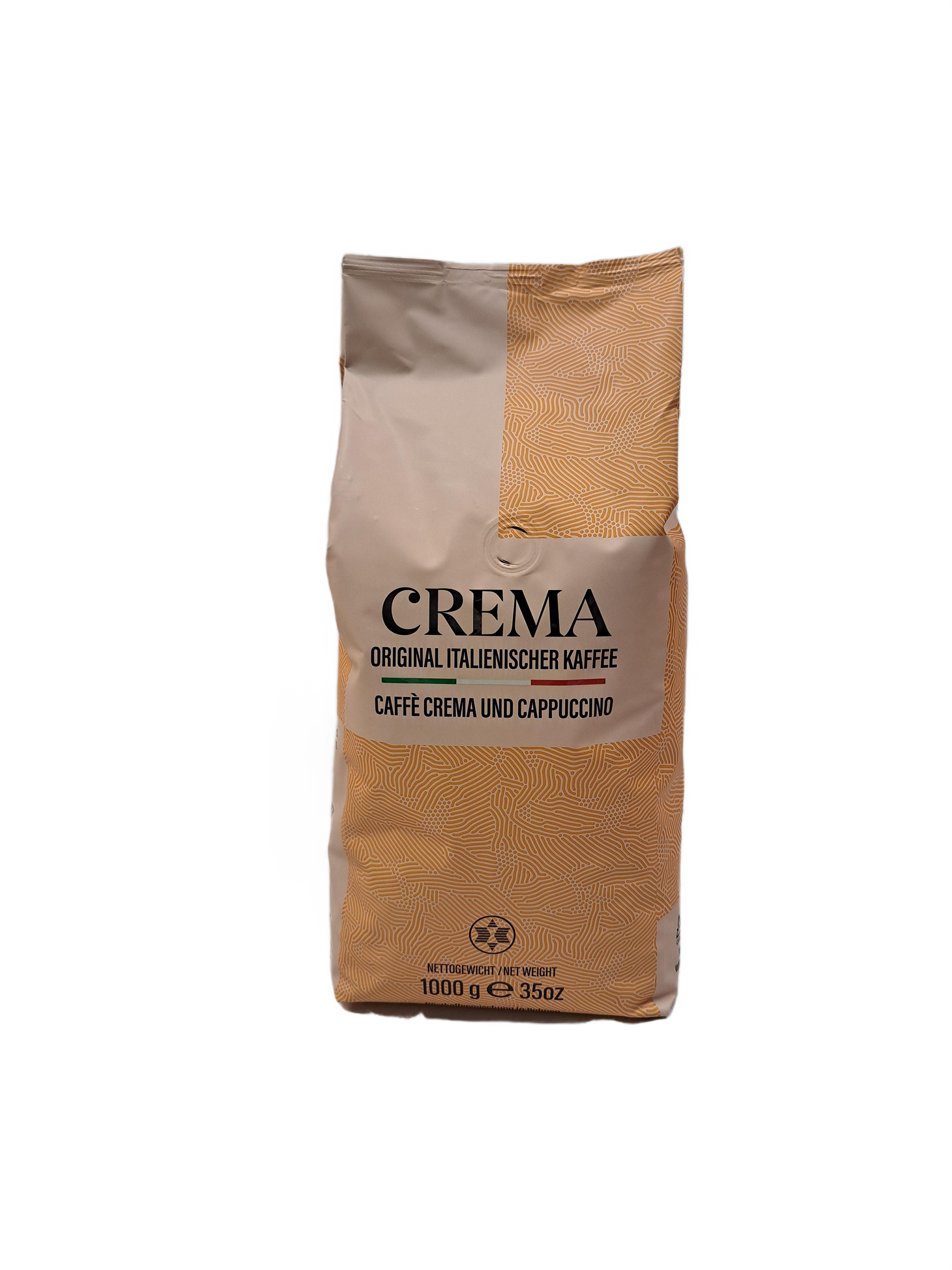 Caffè Espresso Crema Exklusiv 1 kg (ganze Bohne, Premium-Kaffeemischung für alle Kaffeevariationen, Arabica, Robusta)