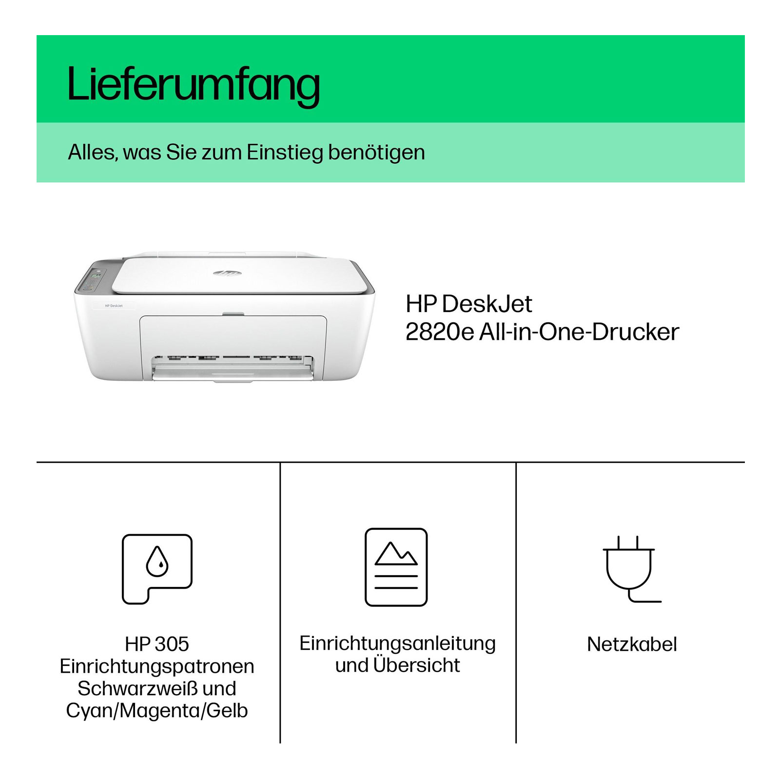 HP DESKJET 2820E Multifunktionsdrucker