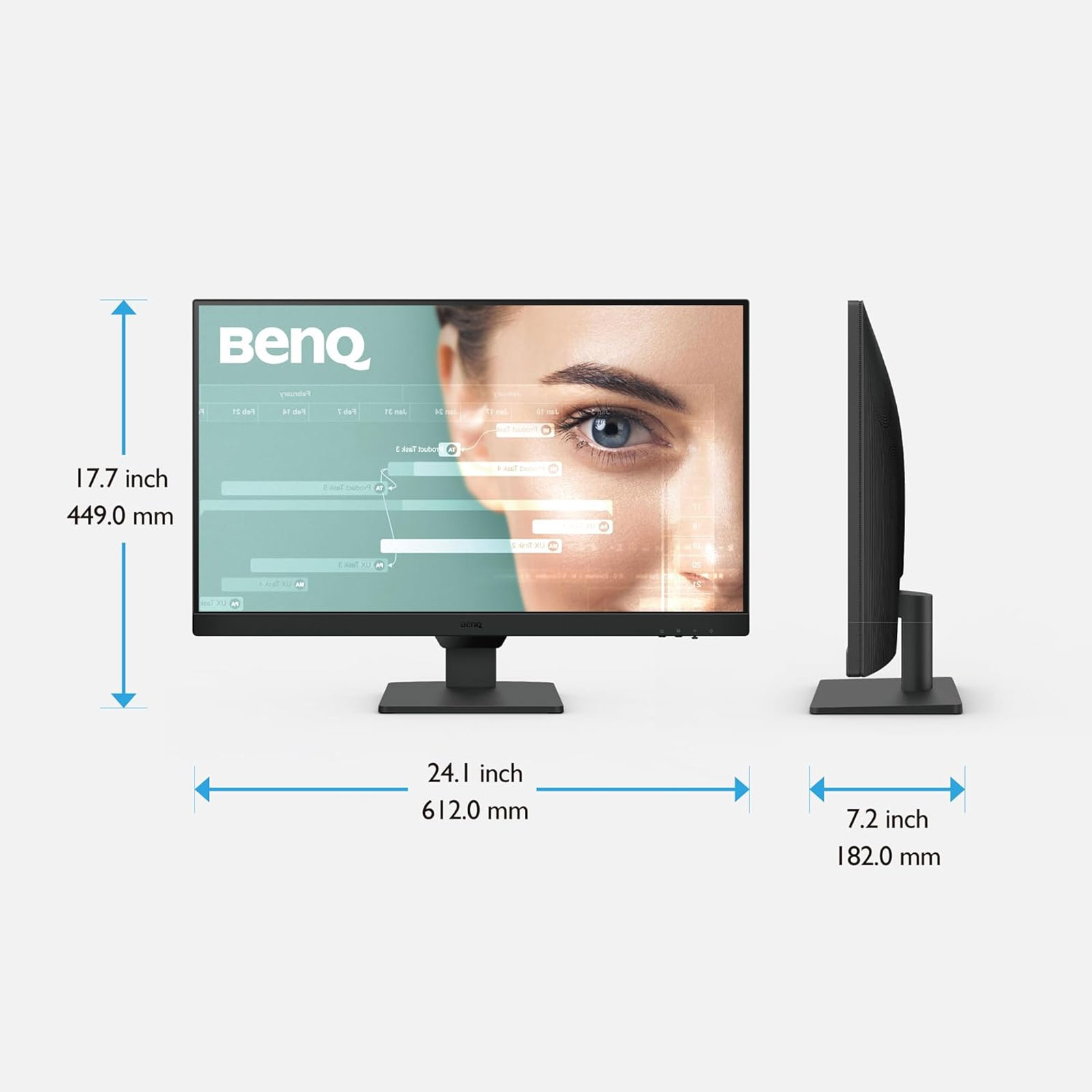 BenQ Monitor GW2790, Schwarz, 27 Zoll, Full HD, IPS, 100 Hz, 5 ms