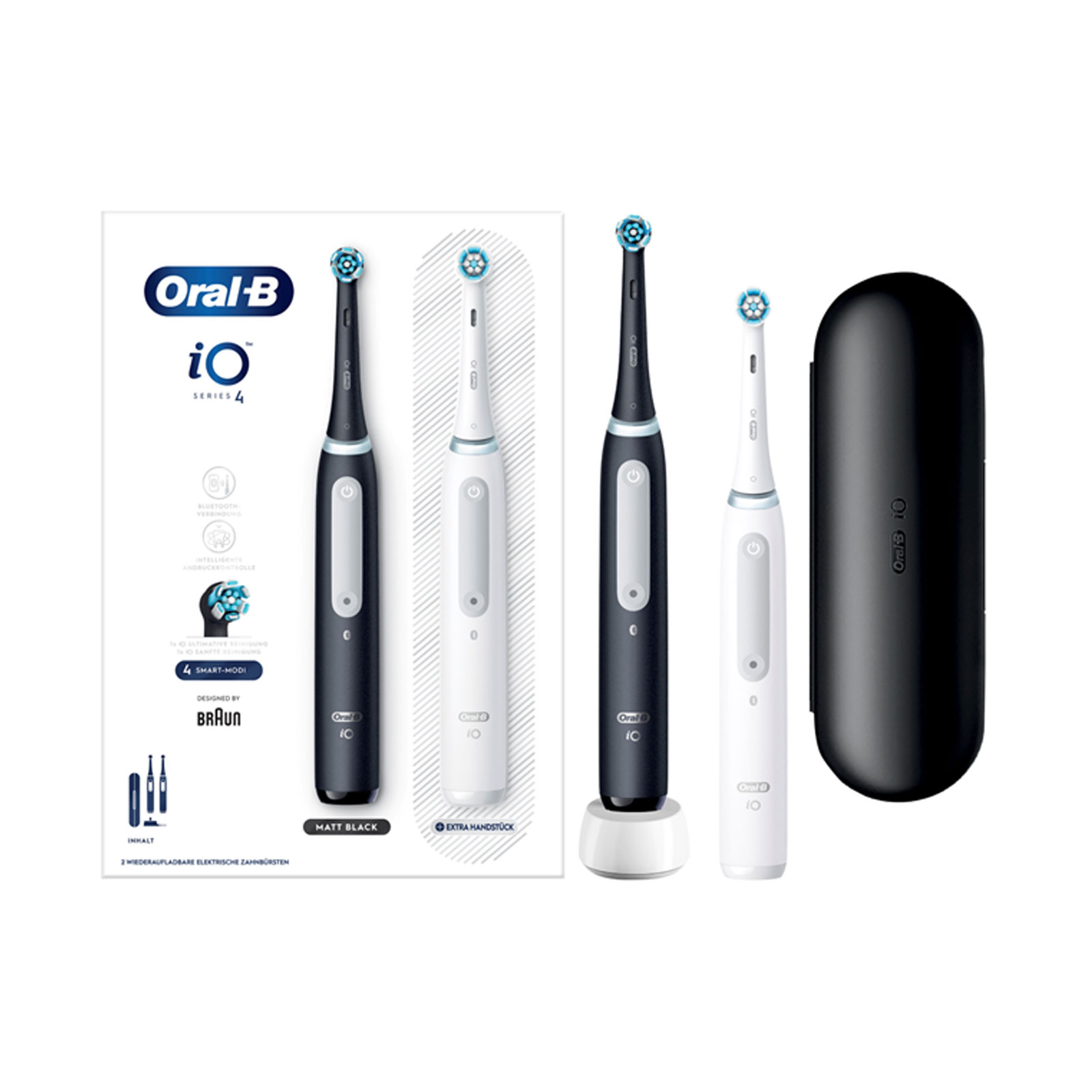 Oral-B Zahnbürste  iO Series 4 Duo Matt Black/Quite White