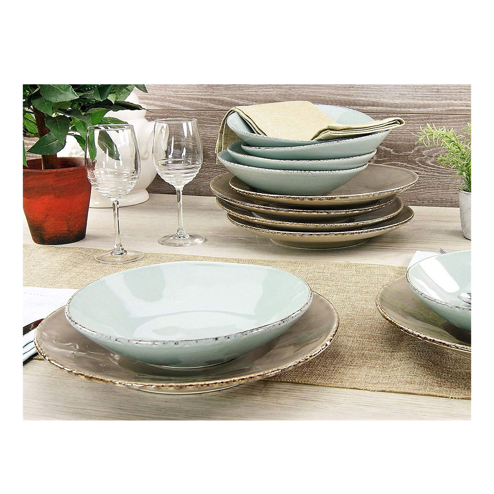 Creatable, 14397, Serie ORGANIC OSLO, Tafelservice 12 teilig