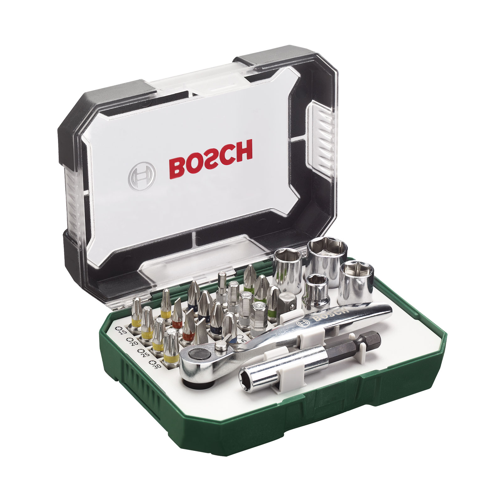 Bosch Professional Schrauberbit- und Ratschen-Set, 26-teilig
