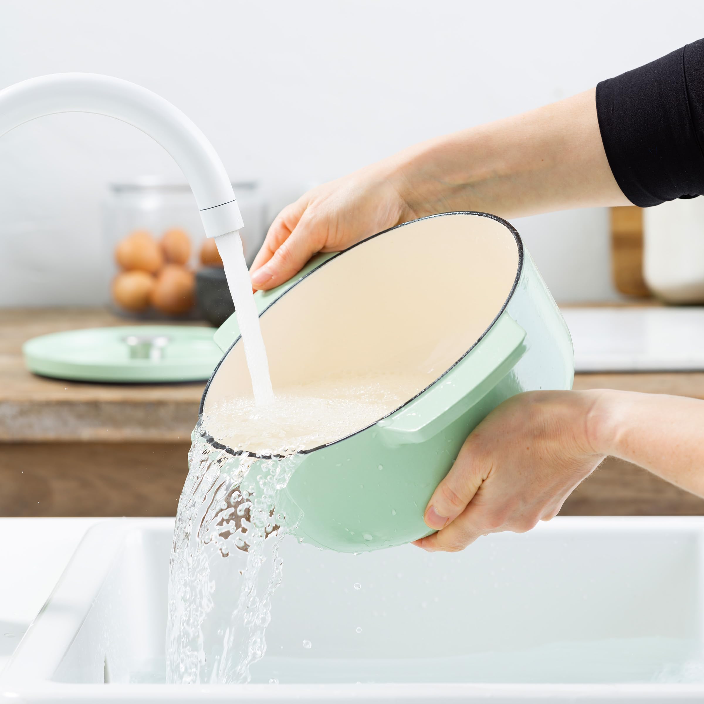 KitchenAid CC007433-001 Bräter mit Deckel - Rund - 3.3L 22cm Hellgrün