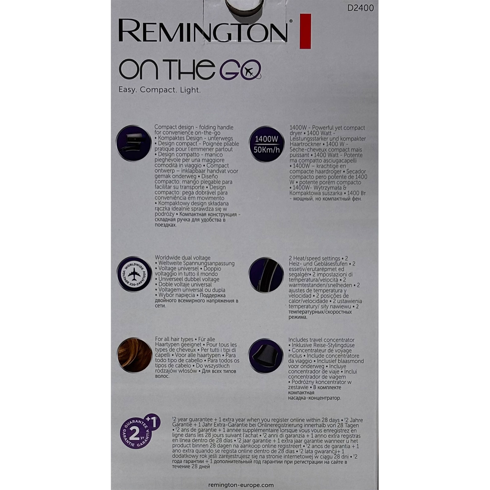 Remington D 2400 Reisehaartrockner