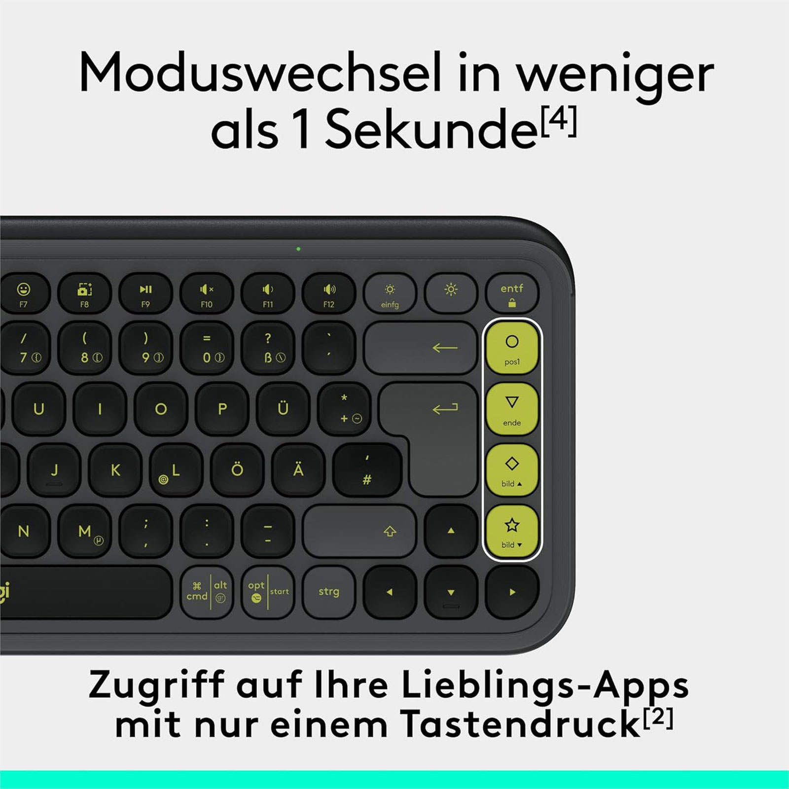 Logitech POP ICON KEYS kabellose Bluetooth-Tastatur