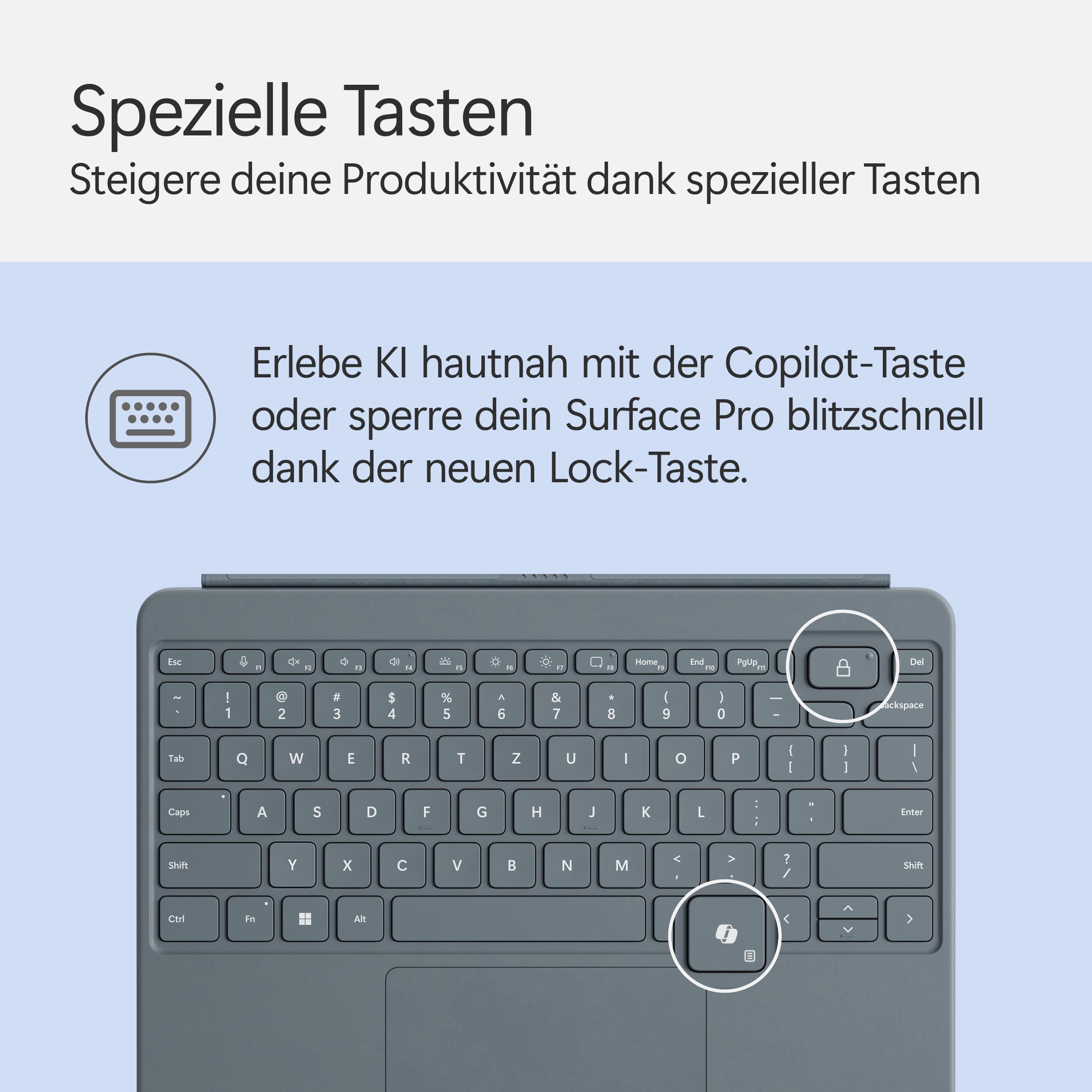 Microsoft Surface Pro 12" Keyboard mit Slim Pen