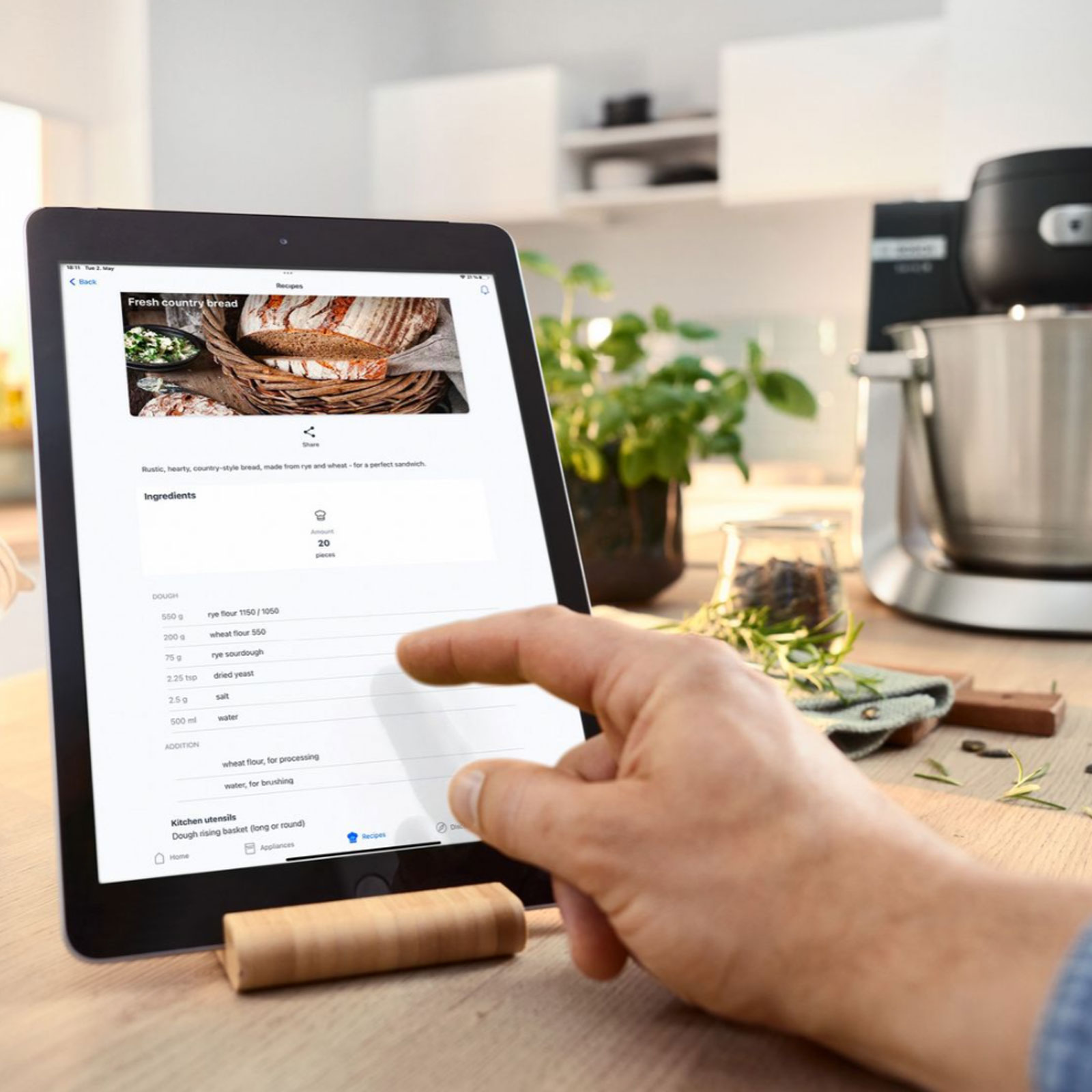 Bosch MUMS6EW13D Küchenmaschine Serie 6 weiß / gebürsteter Edelstahl