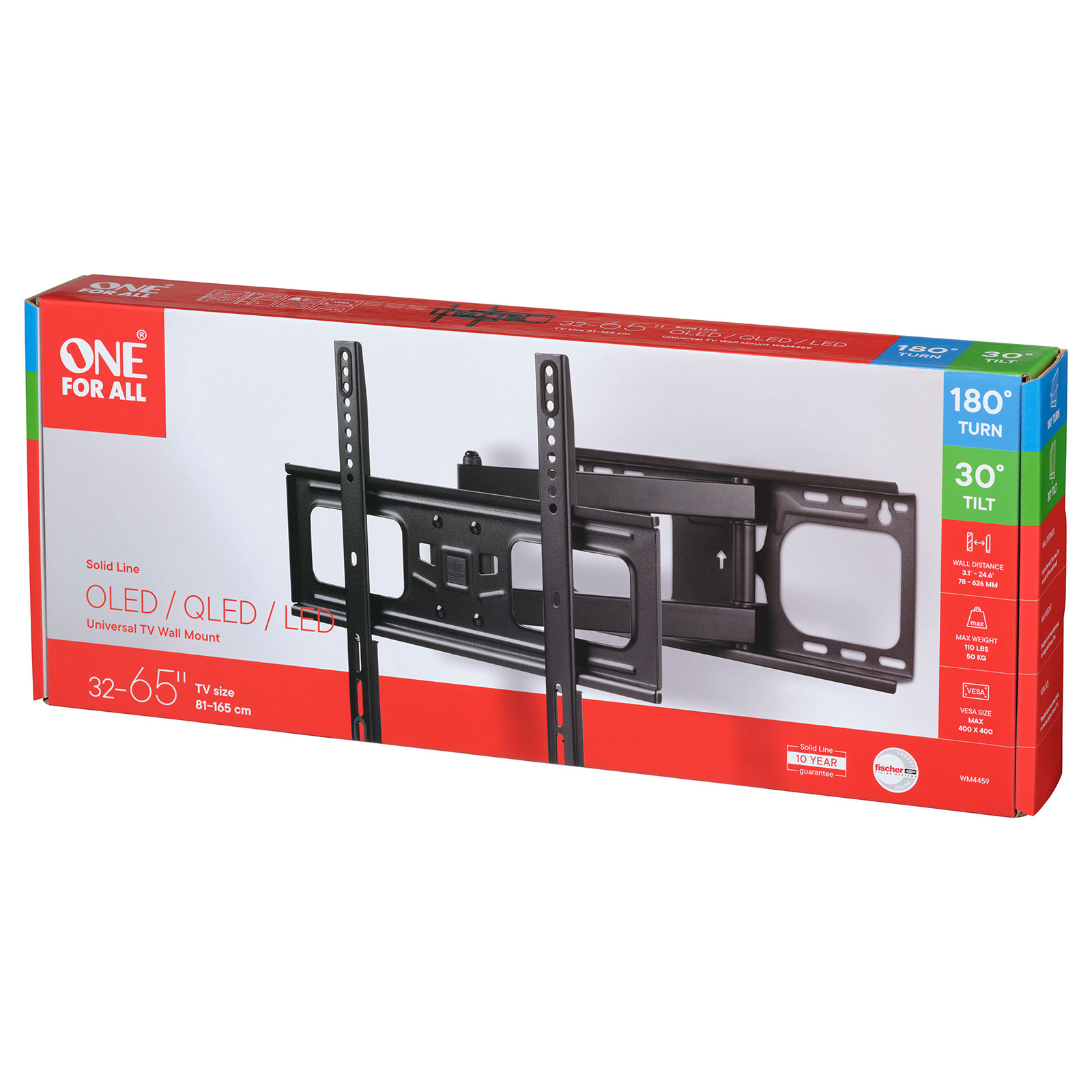 ONE FOR ALL OFA WM4459 65" WH Turn 180 TV-Wandhalterung ONE FOR ALL OFA WM4459 65" WH Turn 180 TV-Wandhalterung