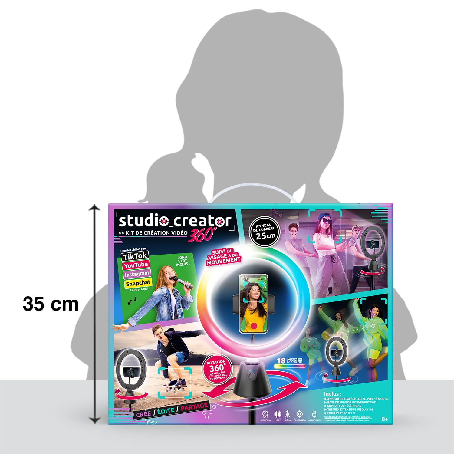 Canal Toys - Studio Creator - 25cm LED Ringlicht mit Stativ