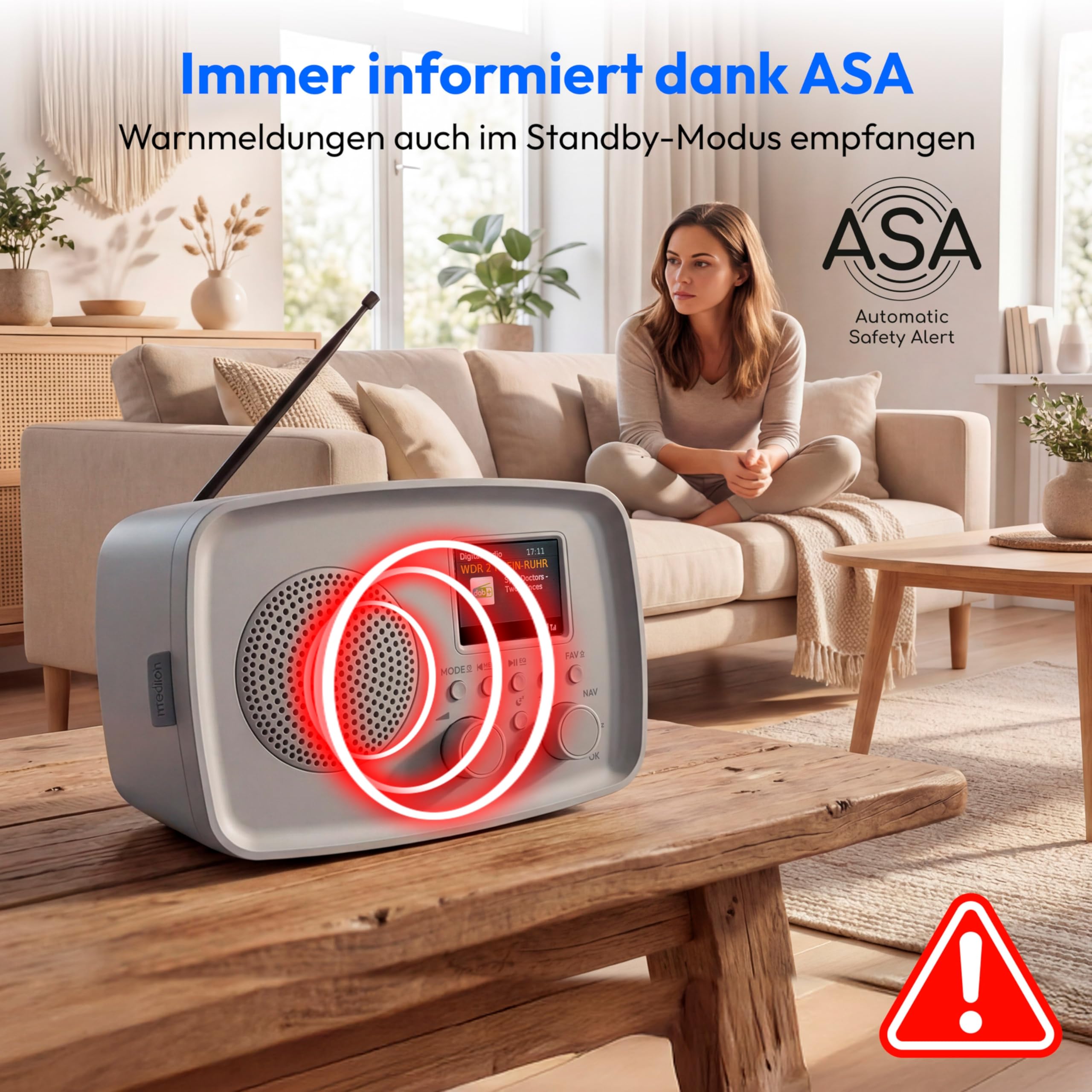 MEDION DAB+ Radio mit Bluetooth DRE-1