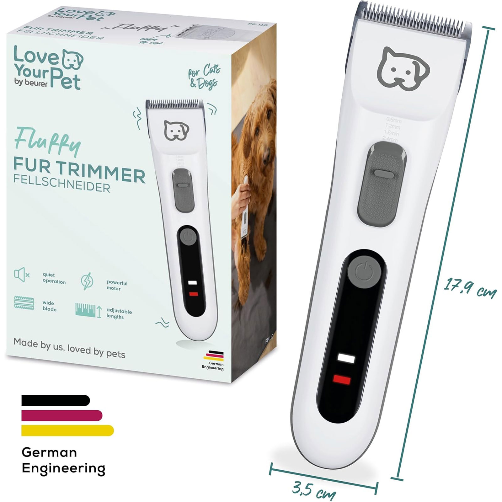 BEURER PP 110 Fluffy Tier-Schermaschine