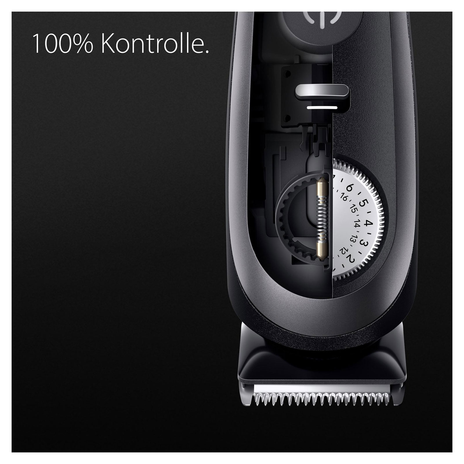 BRAUN Barttrimmer BT9421 (Akkubetrieb, lebenslang schärfste Pro-Klinge, AutoSense-Technologie, 40 Längeneinstellungen, präzise 0,5 mm-Schritte mit dem Präzisionsrad, Premium Barber Tools, Pro-Klinge-Trimmeraufsatz, Detail-Pro-Trimmerkopf, K