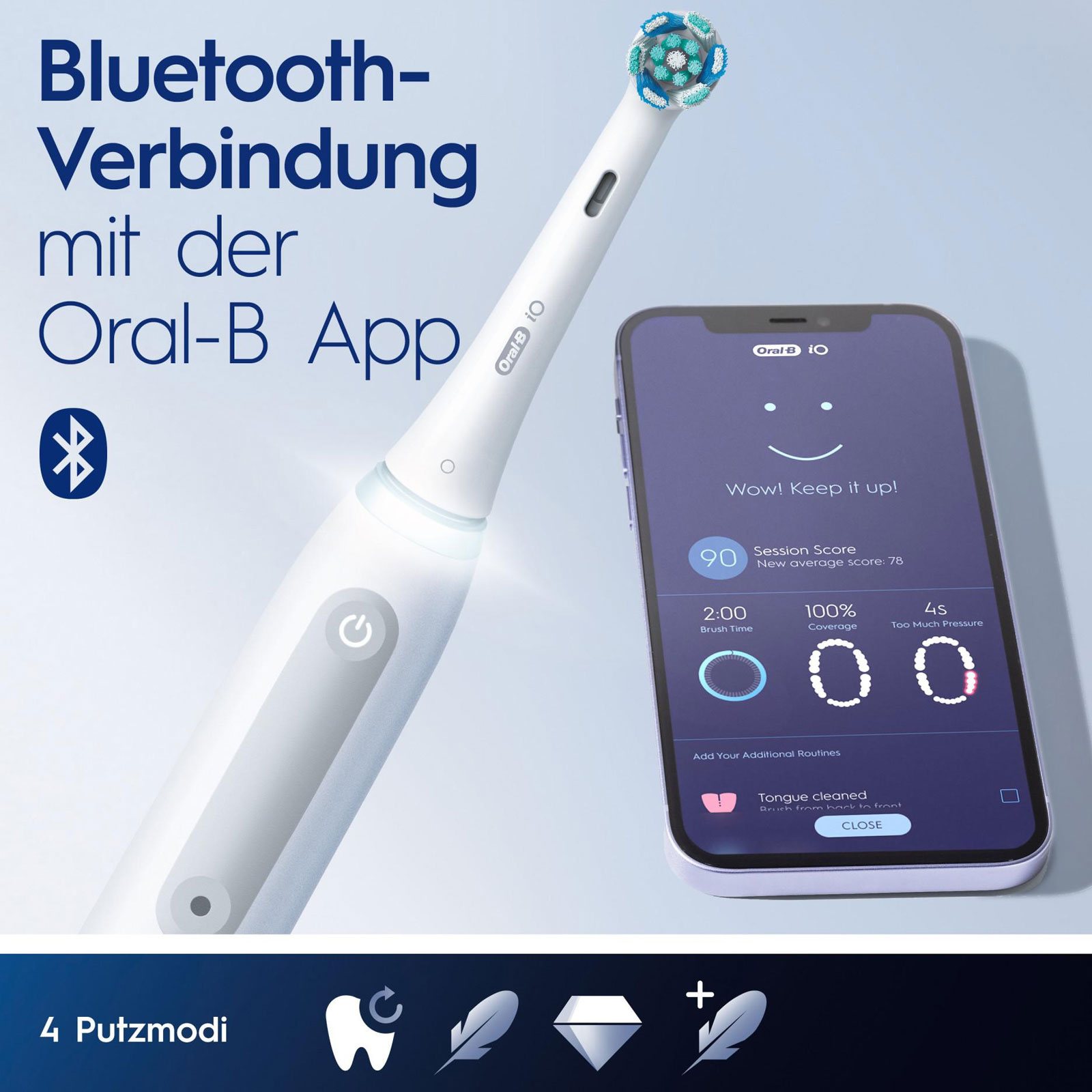 Oral-B Zahnpflegesystem Oral Health Center Oxyjet + iO4