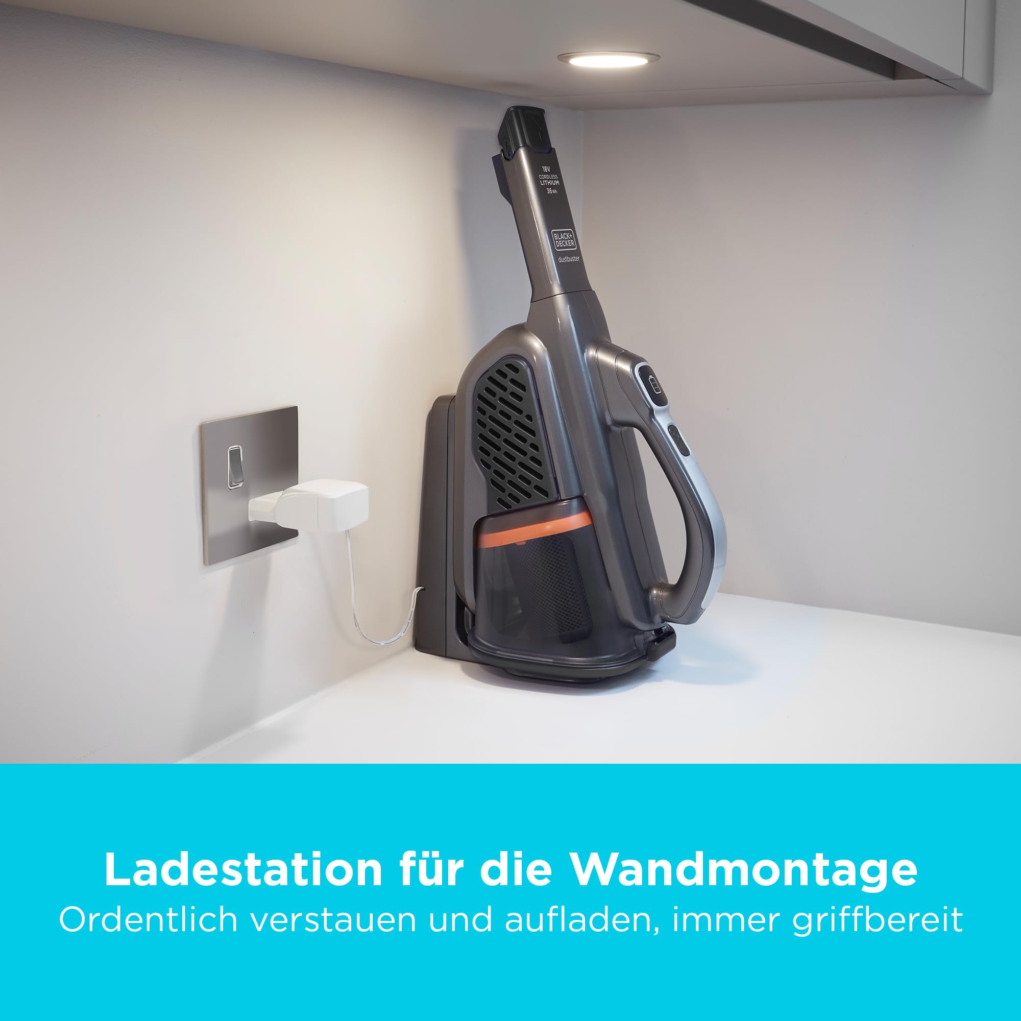 Black + Decker BHHV520BT Akku-Handstaubsauger ohne Stiel