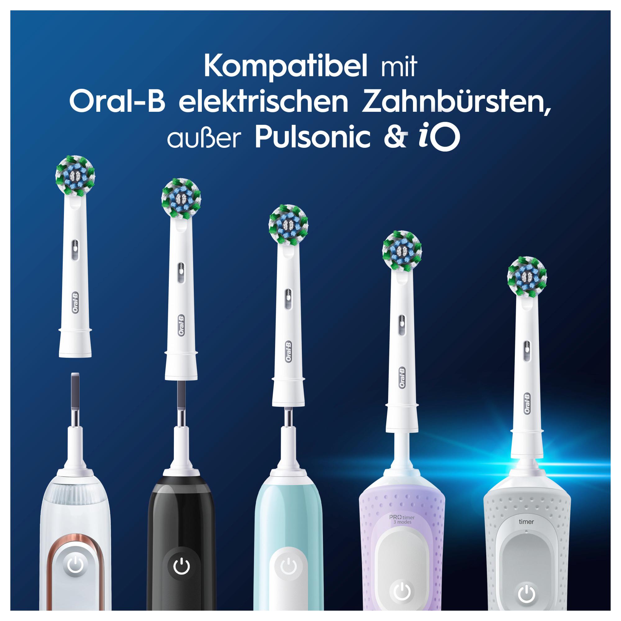 Oral-B Pro CrossAction Weiß 8 Stück Aufsteckbürsten Ersatzbürsten