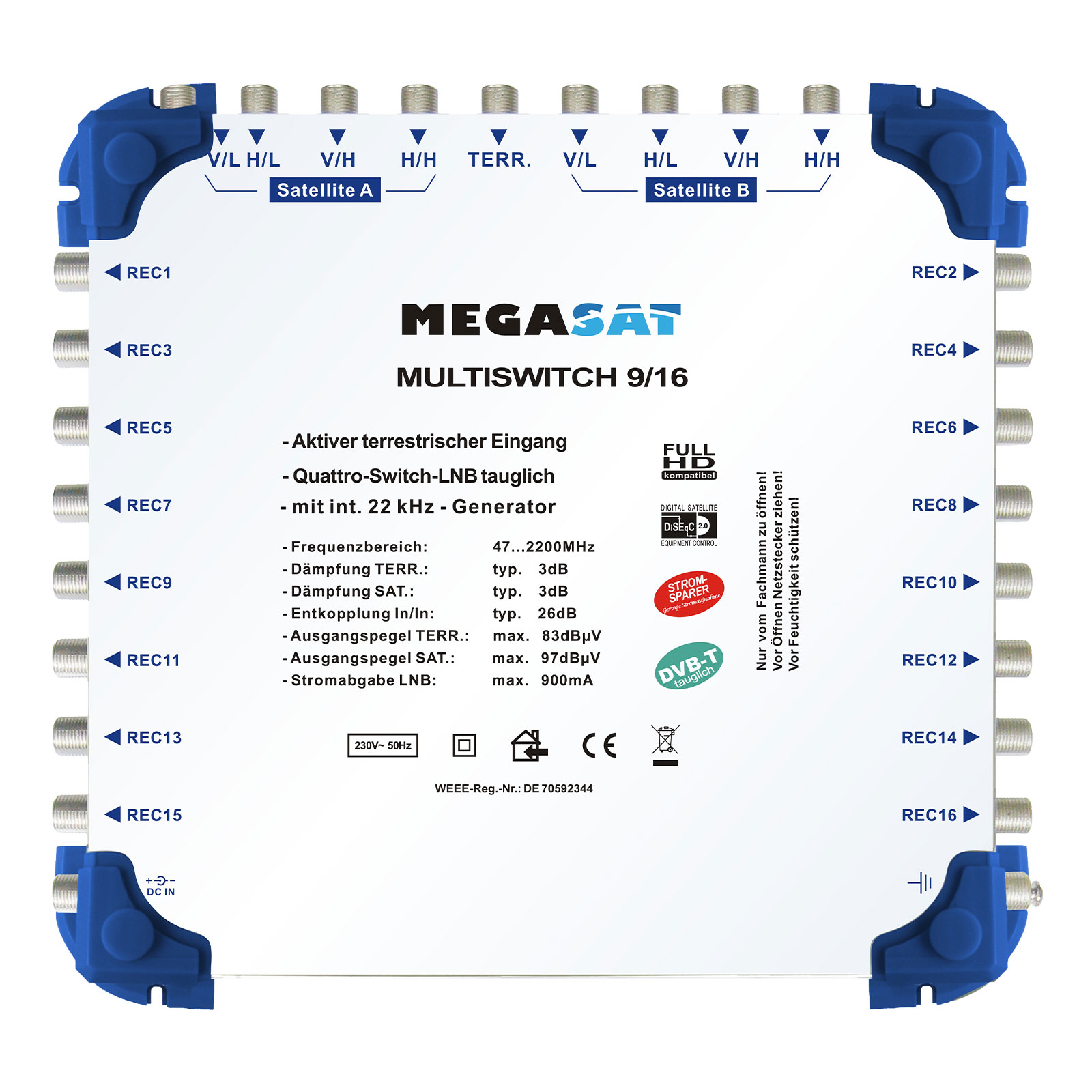 Megasat Multischalter 9/16