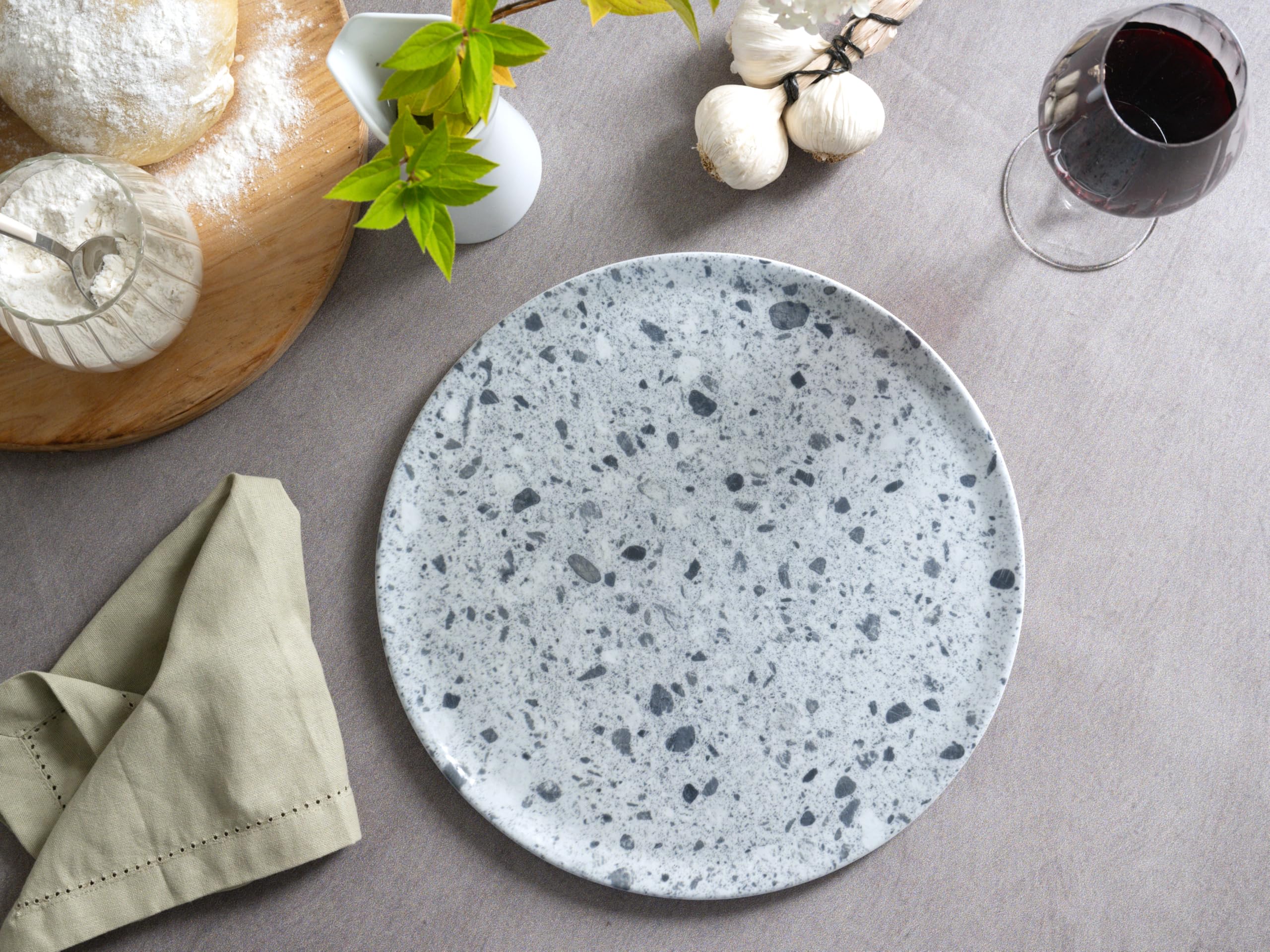 Creatable, 24696, Serie Stone Collection Florenz, 4-teiliges Geschirrset