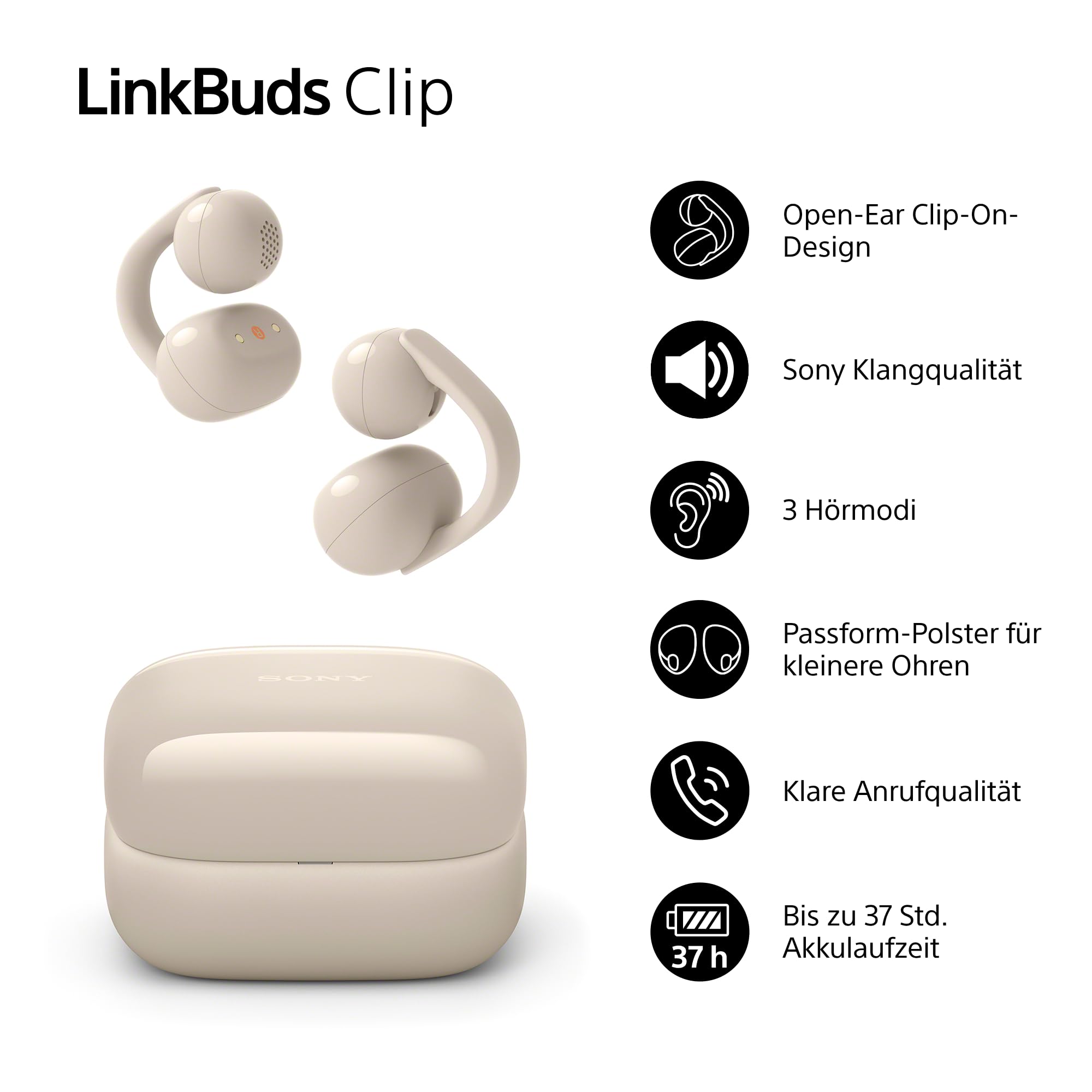 Sony LinkBuds Clip Open-Ear-Kopfhörer